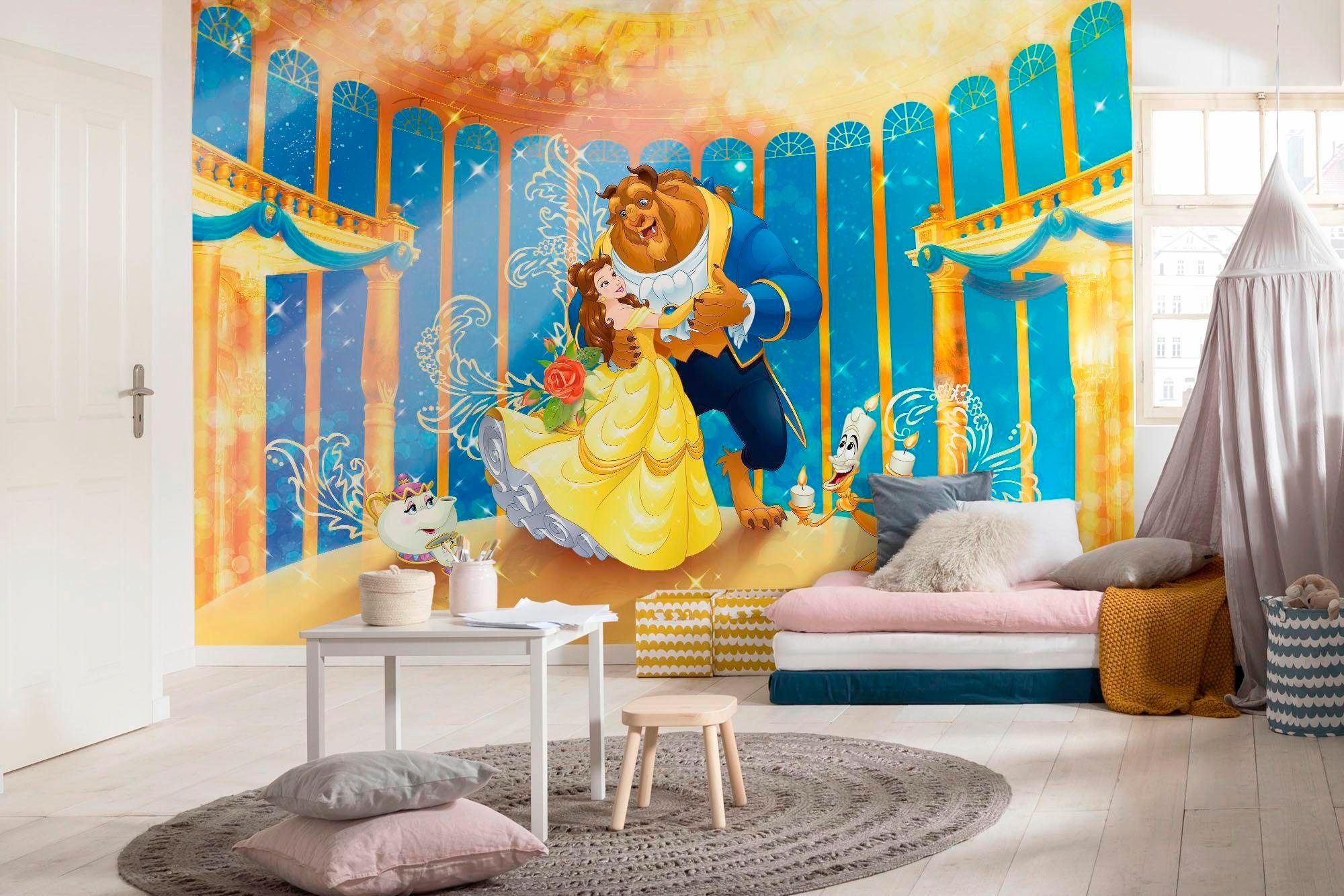 Komar Fototapete »Beauty and the Beast - Grösse 368 x 254 cm«, bedruckt, Kinderzimmer