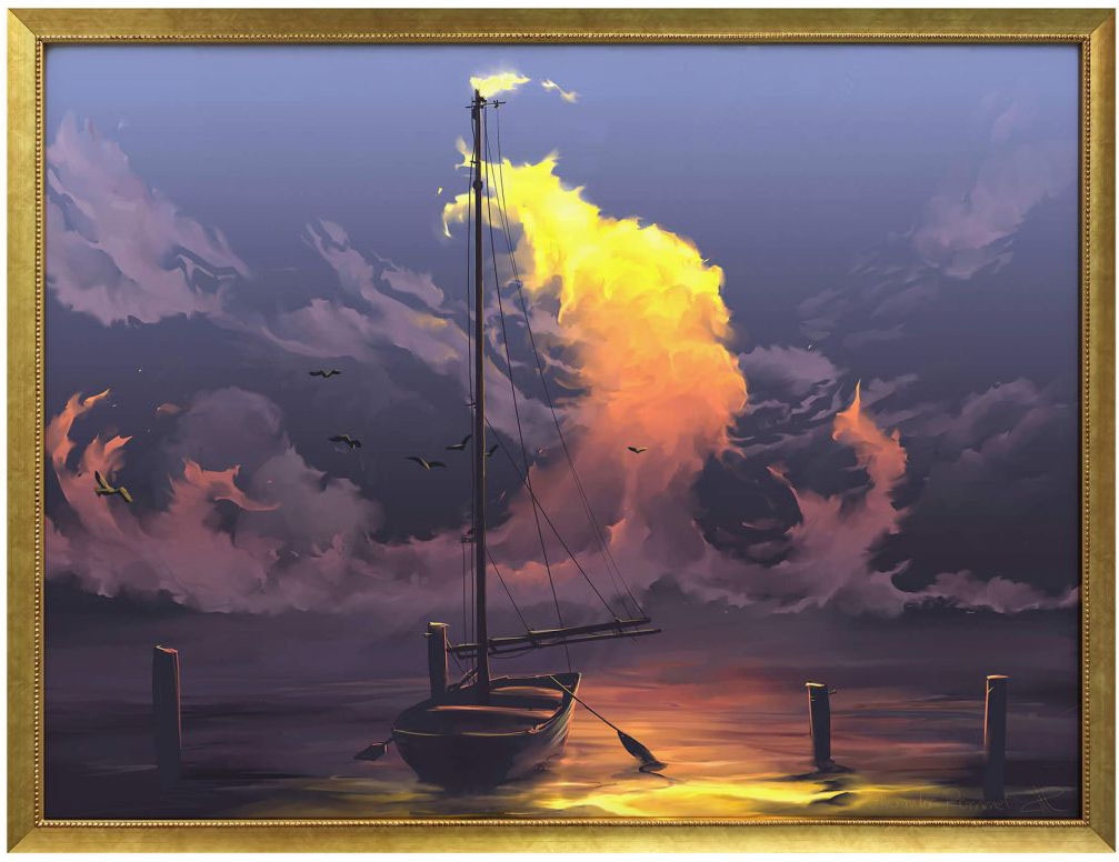 Boote Wall-Art Segelboot«, Poster, Poster (1 Wandposter Schiffe, kaufen Wandbild, Bild Bild, & »Surrealismus St.),