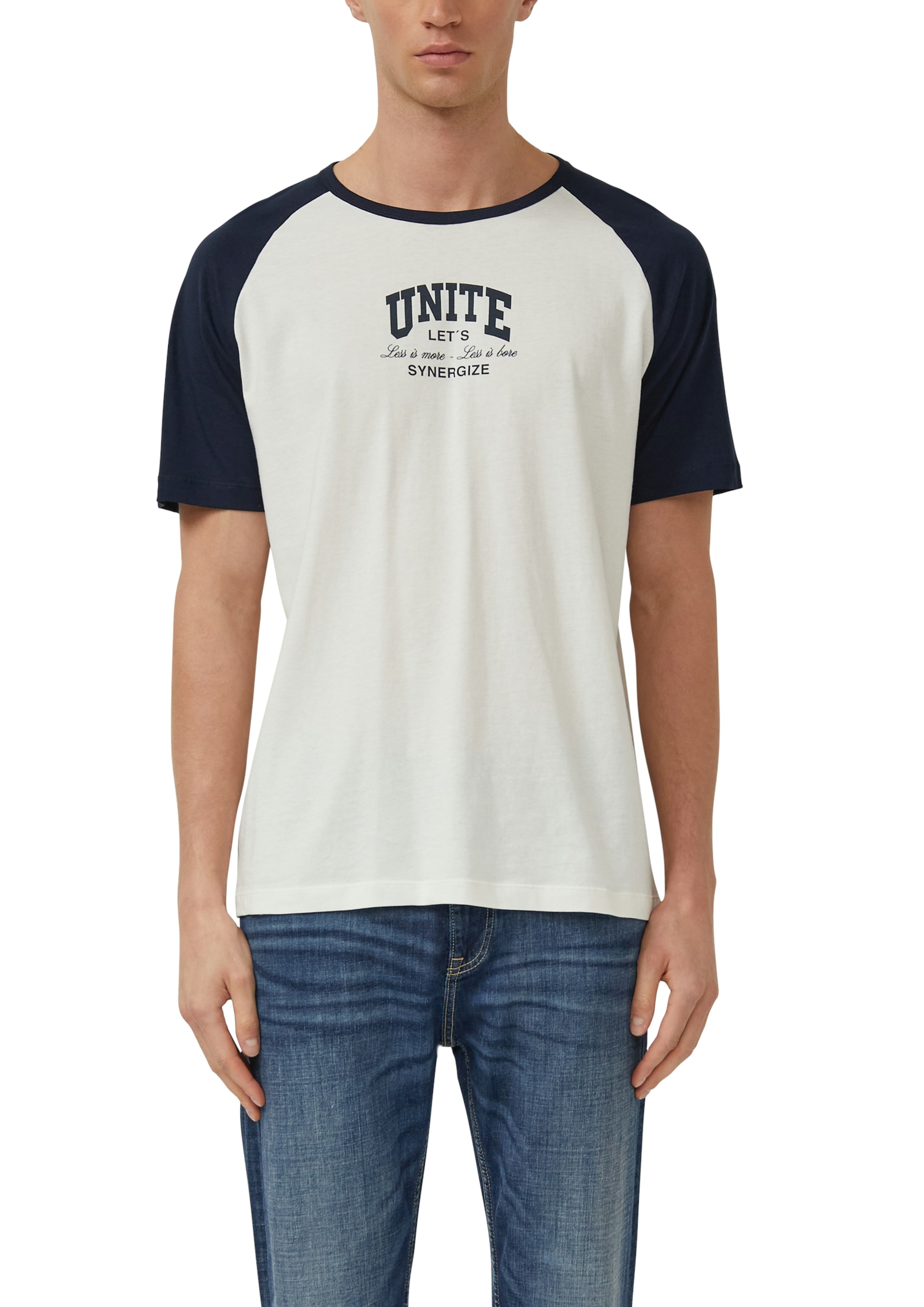 Image of s.Oliver Kurzarmshirt im Collage-Stil und mit Print