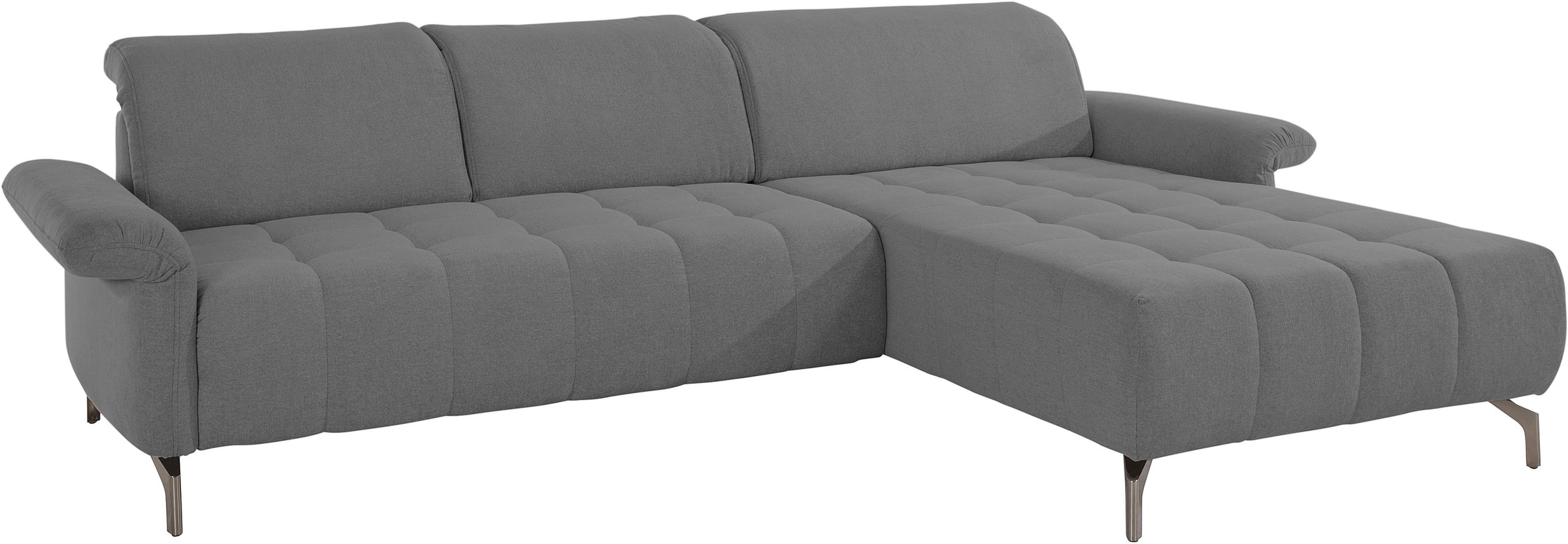 INOSIGN Ecksofa »Fresh L-Form«, Federkern, wahlweise Kopfteilverstellung und motorischer Vorziehsitz