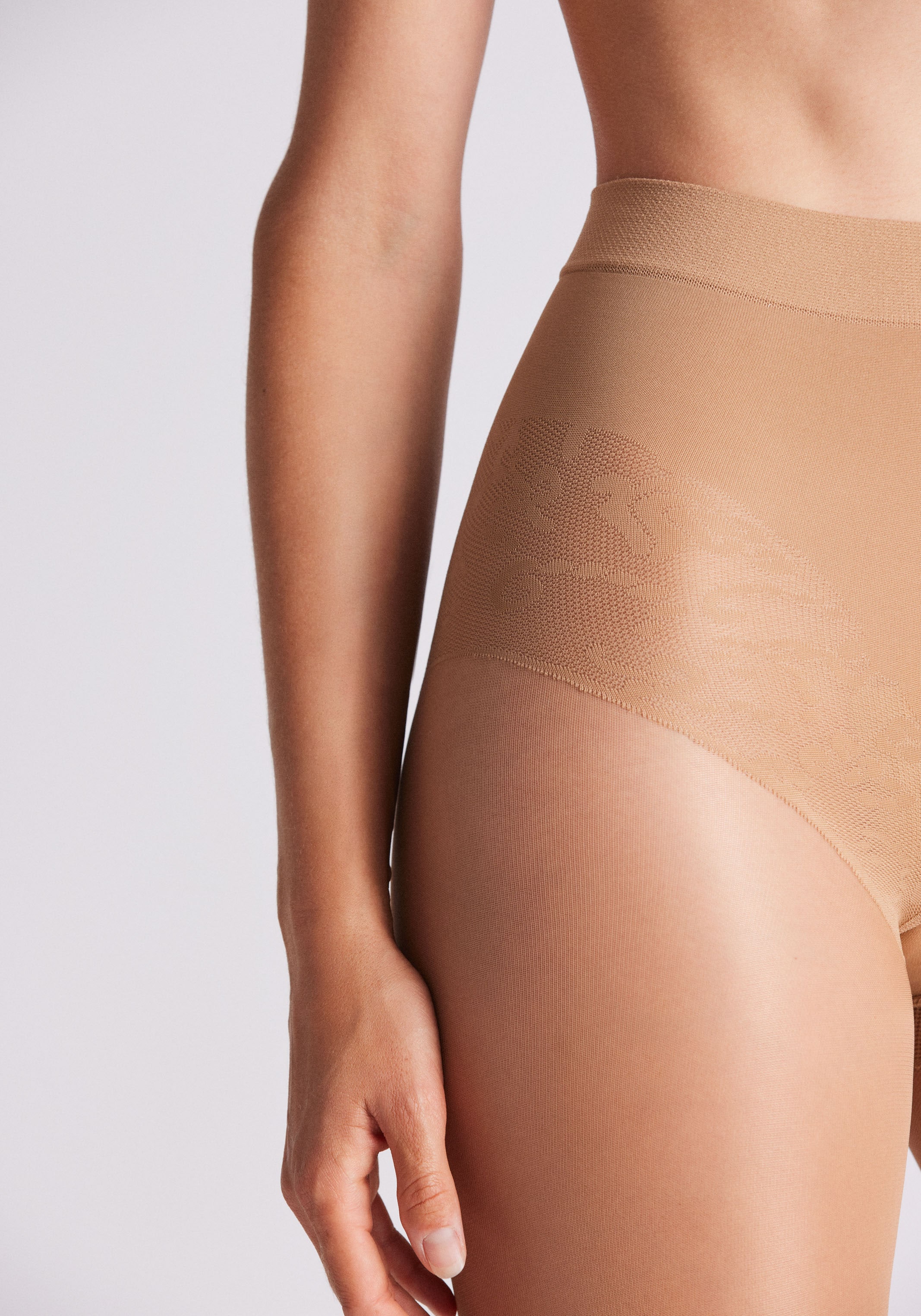 YSABEL MORA Feinstrumpfhose »SHAPING TIGHTS BASIC COLLECTION«, mit Spitzenhöschen-Optik, Shaping-Effekt