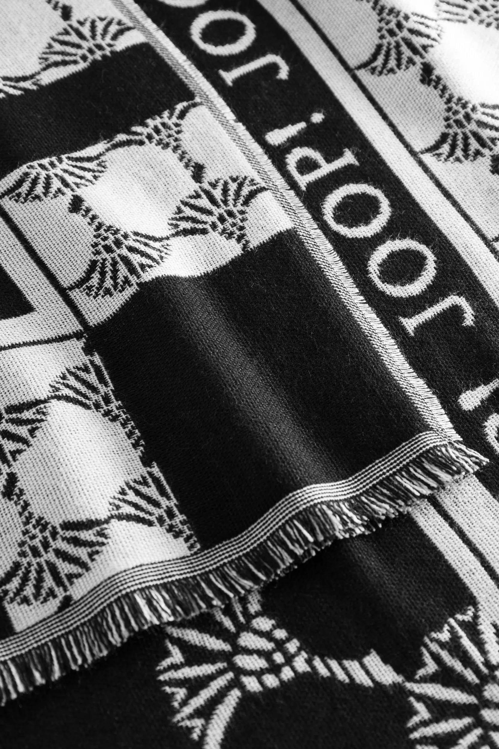 JOOP! Foulard de mode 200 x 71 cm, mélange de viscose léger, avec motif bleuet