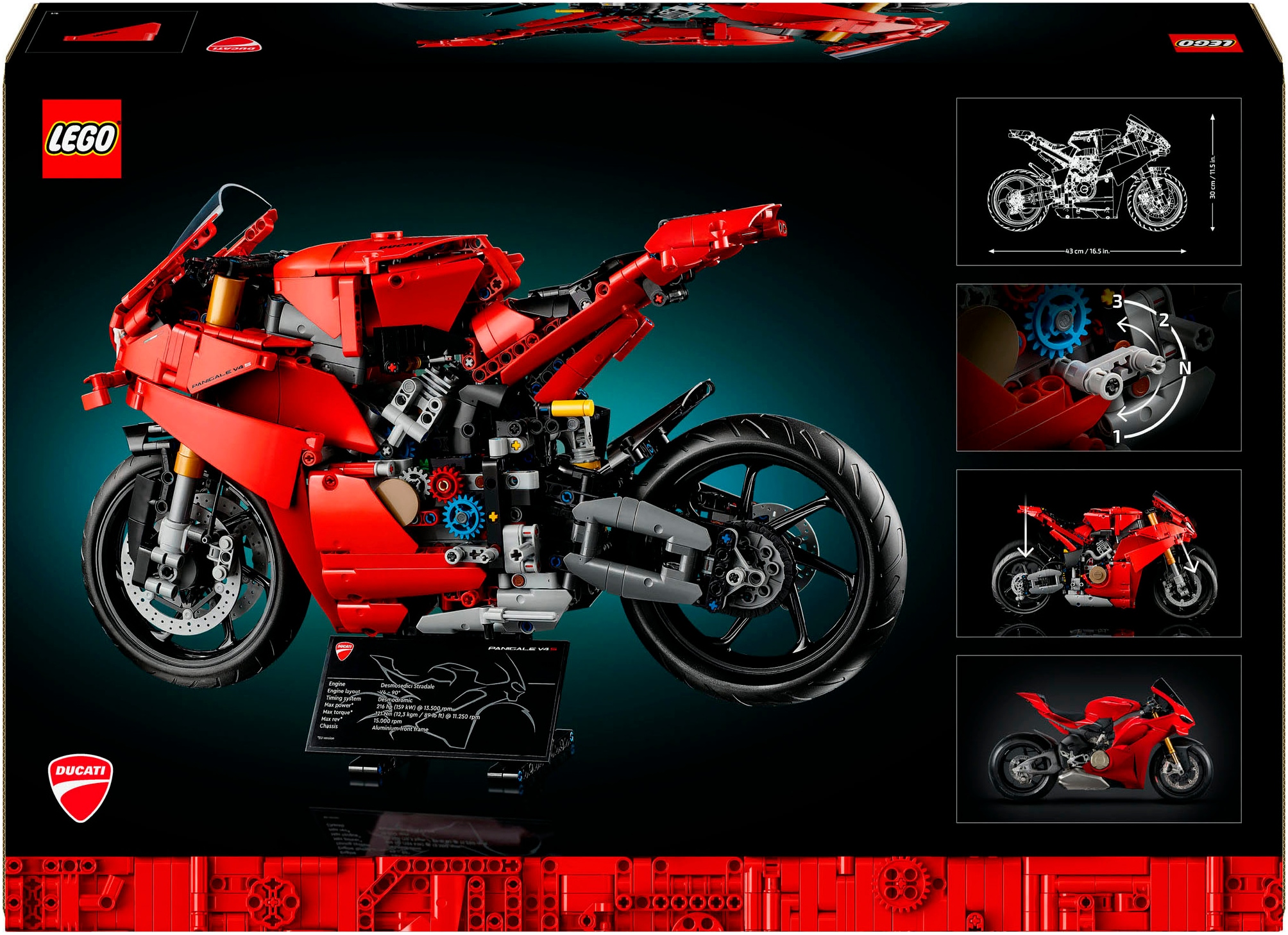LEGO® Pions de construction »Ducati Panigale V4 S Motorrad (42202), LEGO Technic« Made in Europe