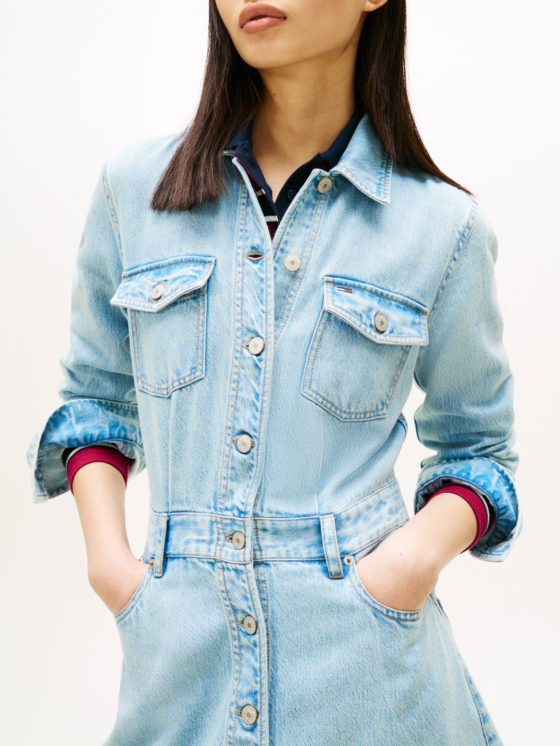 Tommy Jeans Robe en jean »MINI TRUCKER DENIM DRESS«