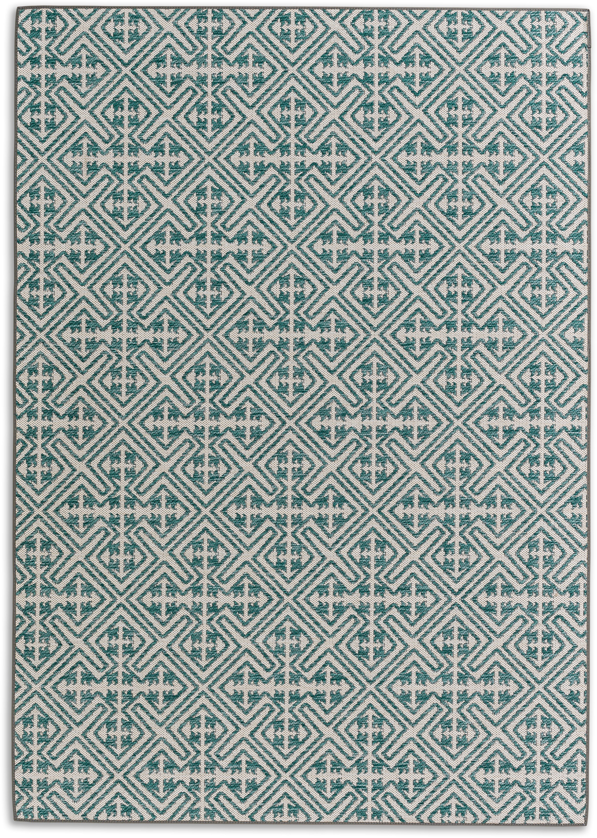 SCHÖNER WOHNEN-Kollektion Teppich »Parkland 6351 222«, rechteckig, In- und Outdoor geeignet, eleganter Flachflorteppich