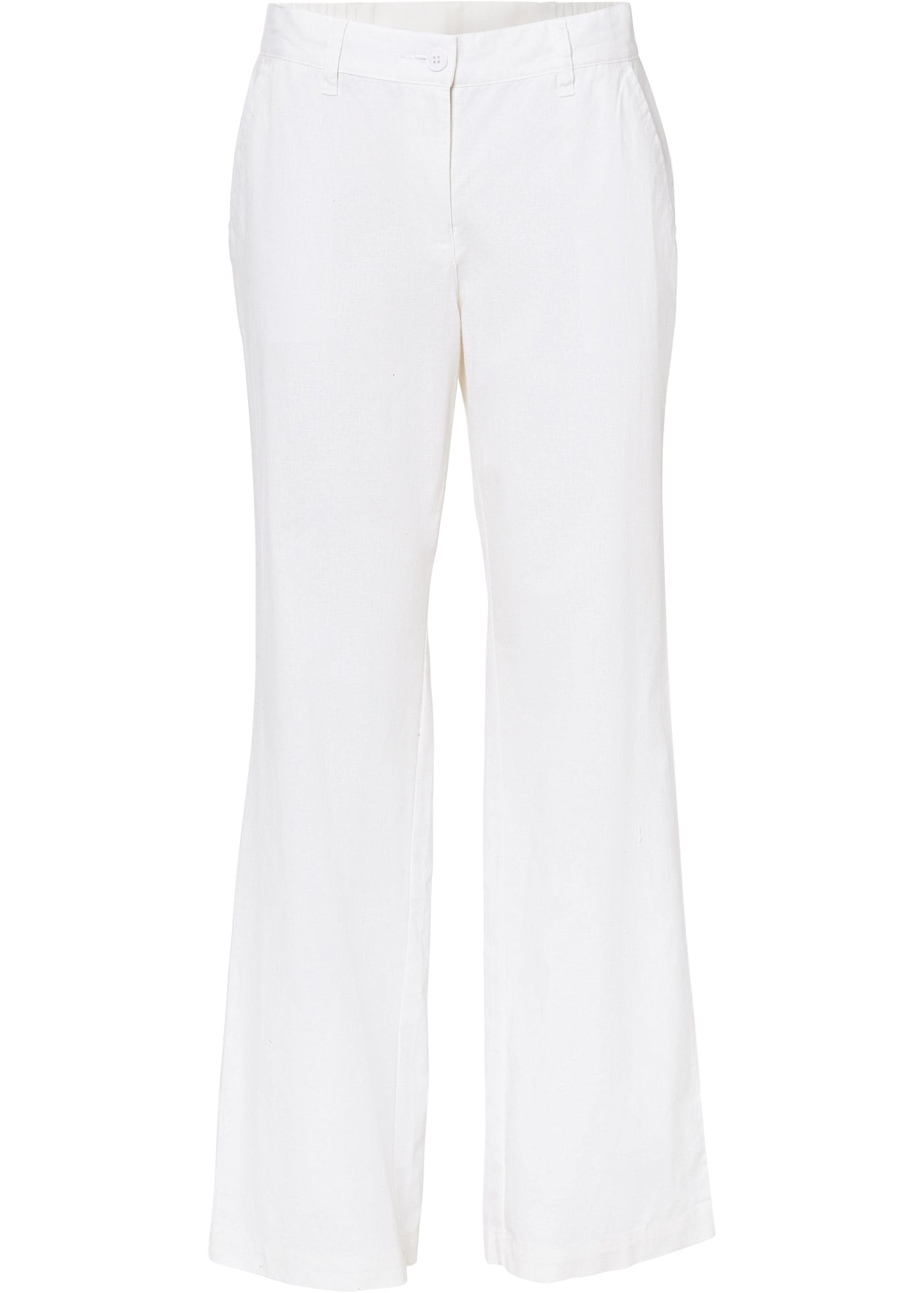 bonprix Pantalon en lin  mélange lin-coton, coupe loose fit, hauteur de taille confortable