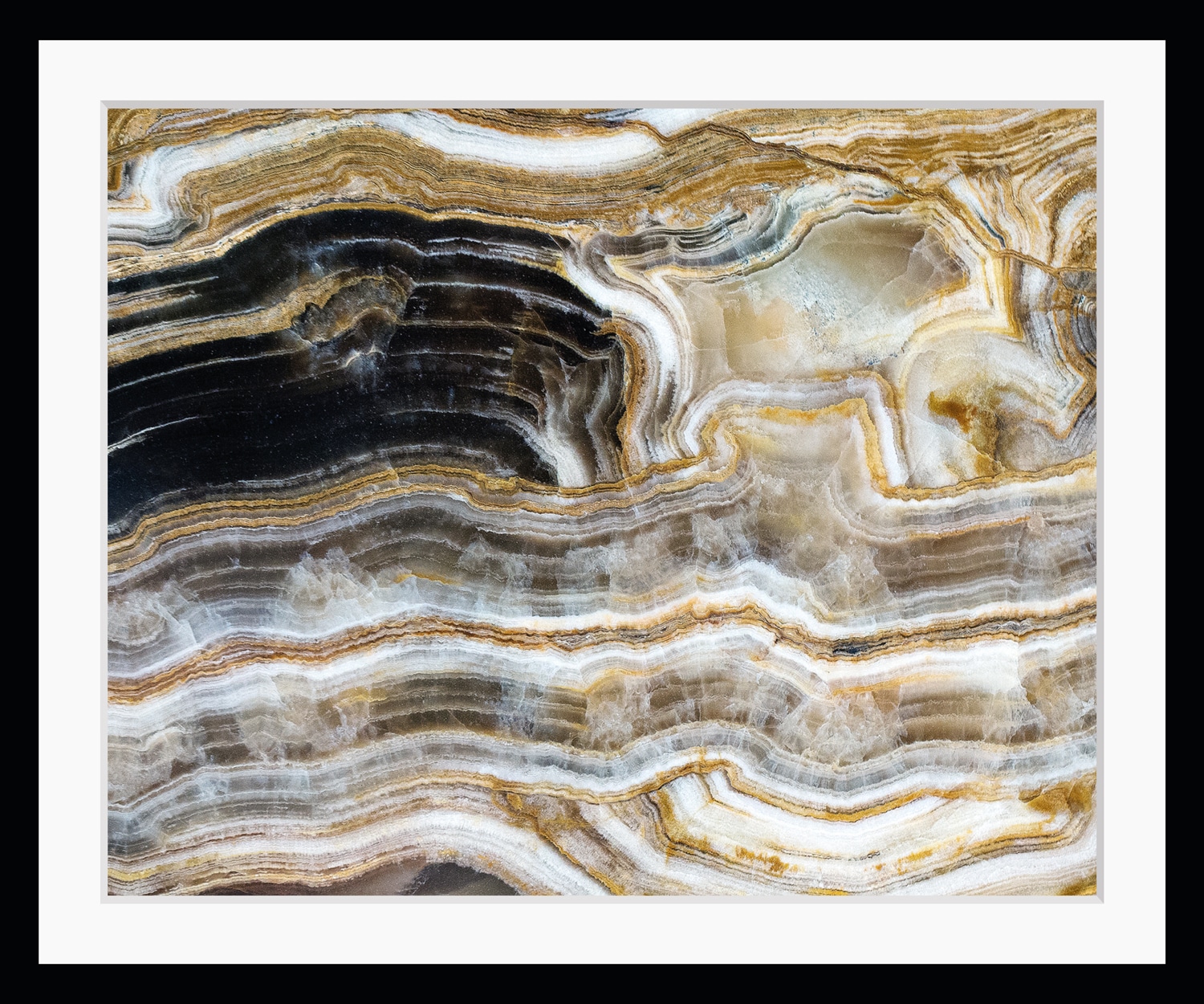 Image of queence Bild "Alissa" Abstrakt Spa Spirituelle Bilder Stein HD Premium Poster-Druck inkl. Holzrahmen