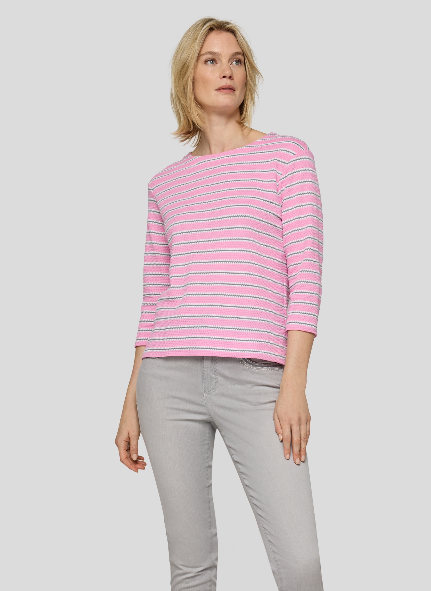 Image of Rabe 3/4-Arm-Shirt im Streifen-Design