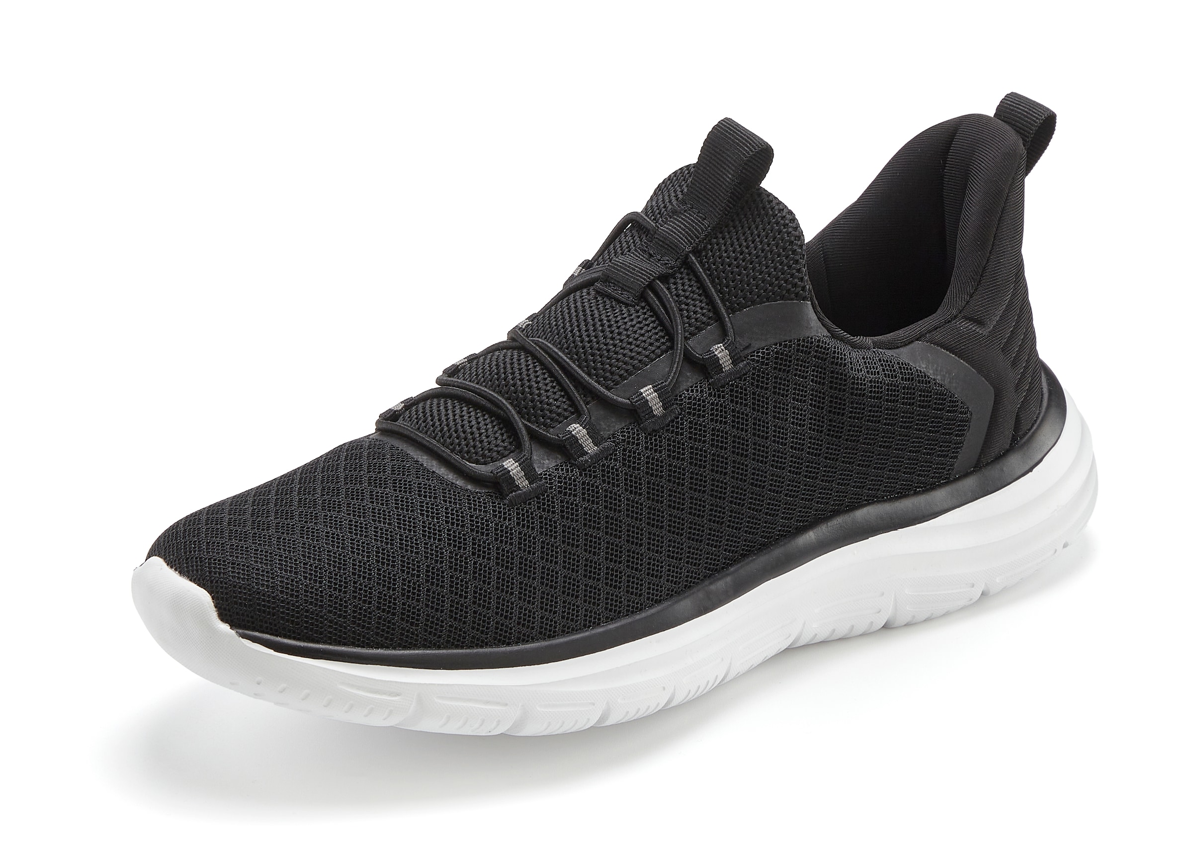 John Devin Sneaker »Halbschuhe, Freizeitschuhe«, mit elastischen Bändern für schnelles Reinschlüpfen, Unisex VEGAN