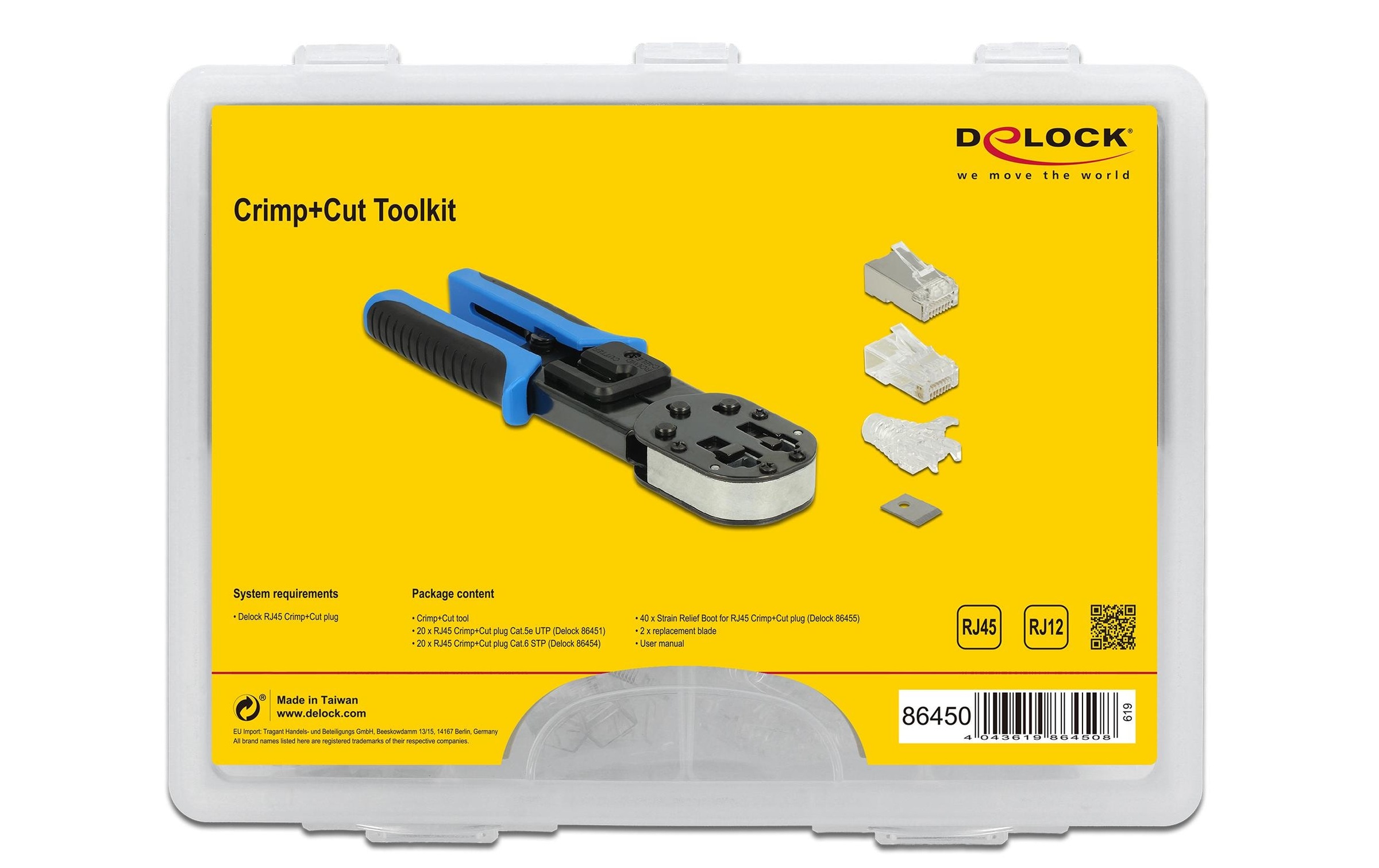Delock Set d'outils »RJ45 Crimp&Cut Werkzeugset«