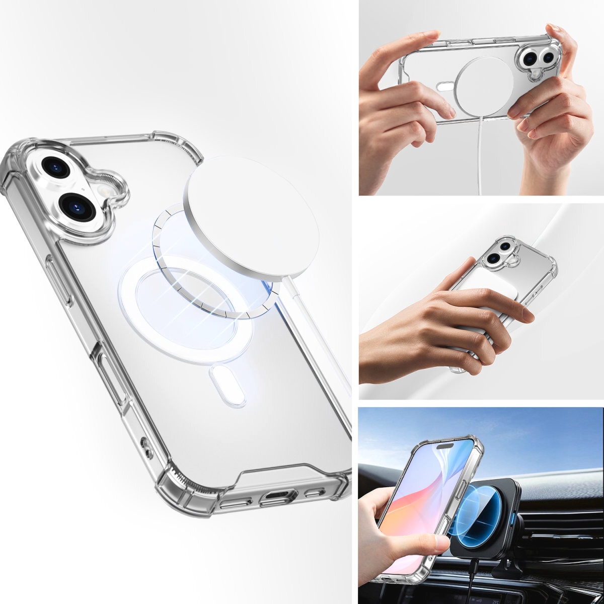 4smarts Handyhülle »Hybrid Case Ibiza für Apple iPhone 16«, Backcover, Schutzhülle, Handyschutzhülle, Case, Schutzcase, stossfest