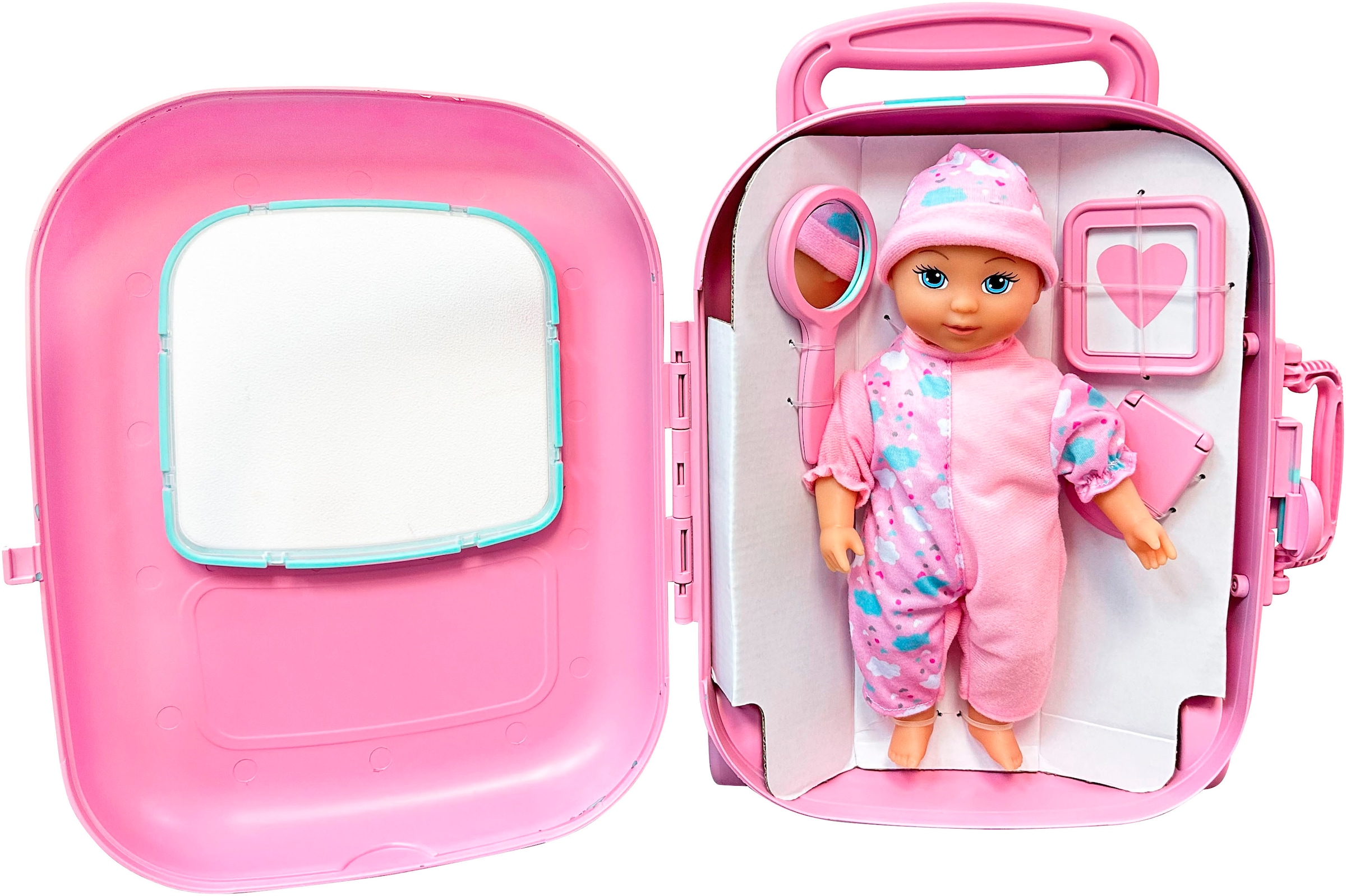 Bayer Babypuppe »Trolley« im Reisekoffer, mit Zubehör