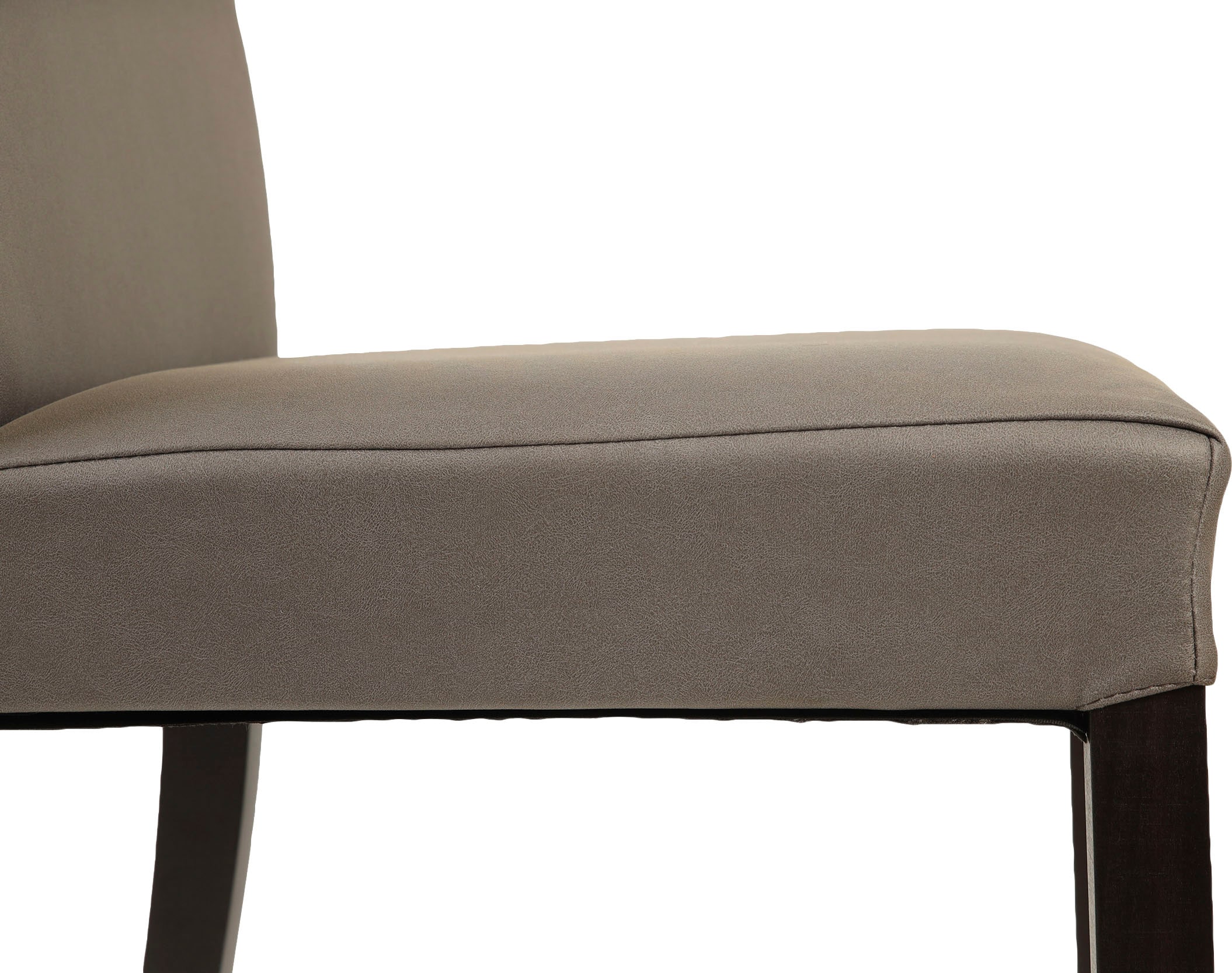 Home affaire 4-Fussstuhl »Nina«, (Set), 2 St., Microfaser, strapazierfähige Microfaser, Gestell Buche natur oder wenge lackiert