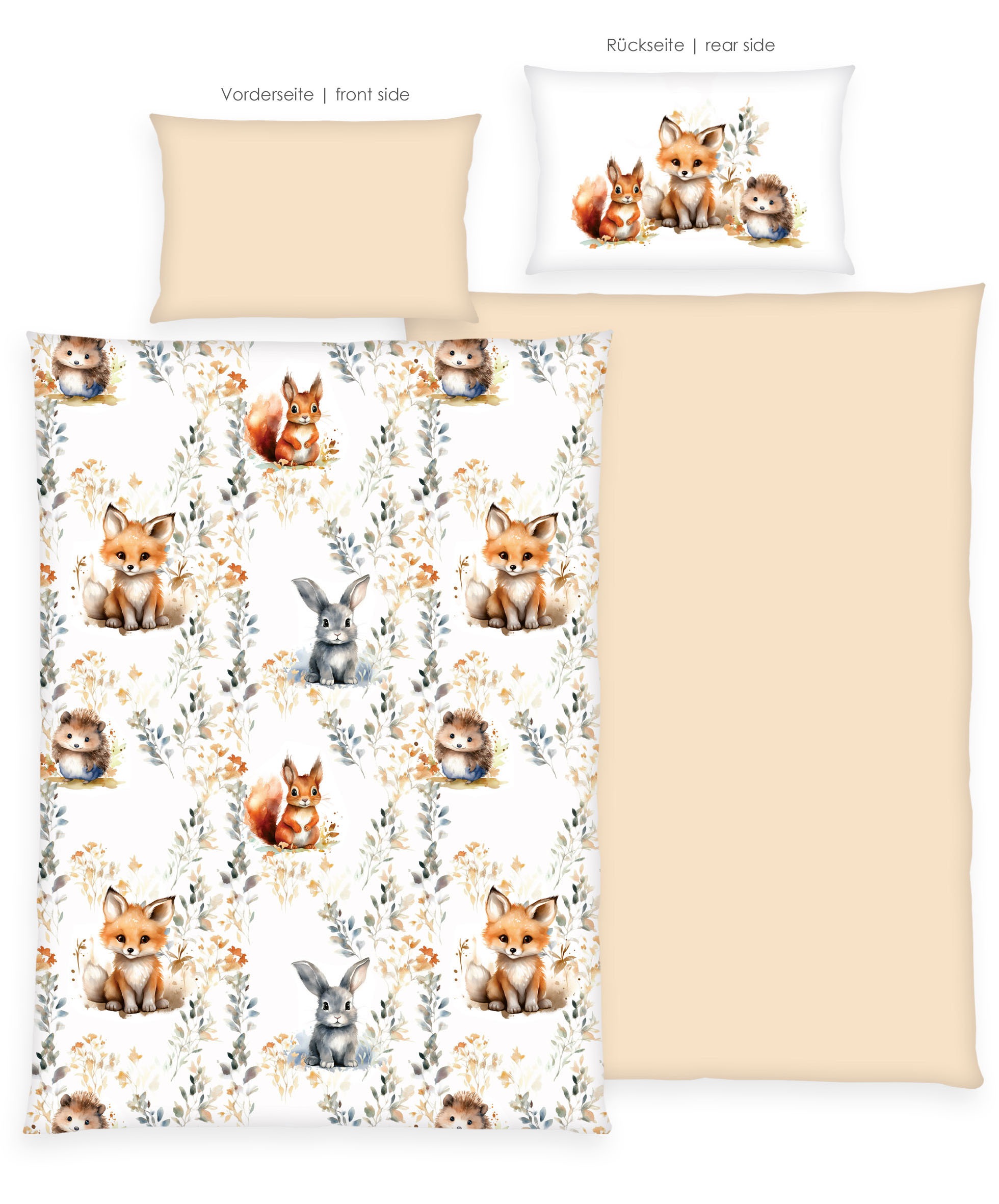 Baby Best Babybettwäsche »Baby Best Little Forest« 2 Stk. Flanellbettwäsche