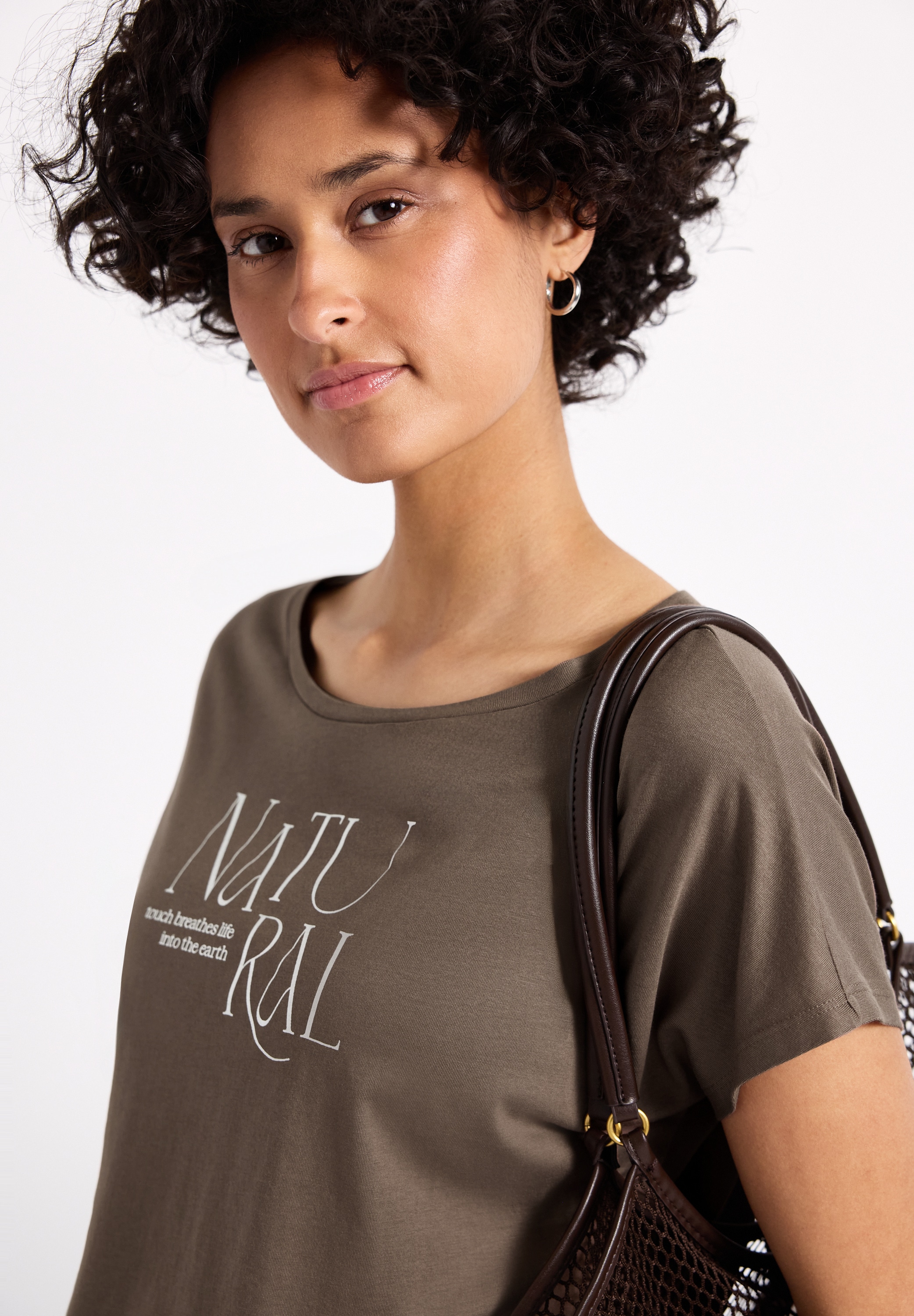 STREET ONE Shirttop, mit Schriftzug