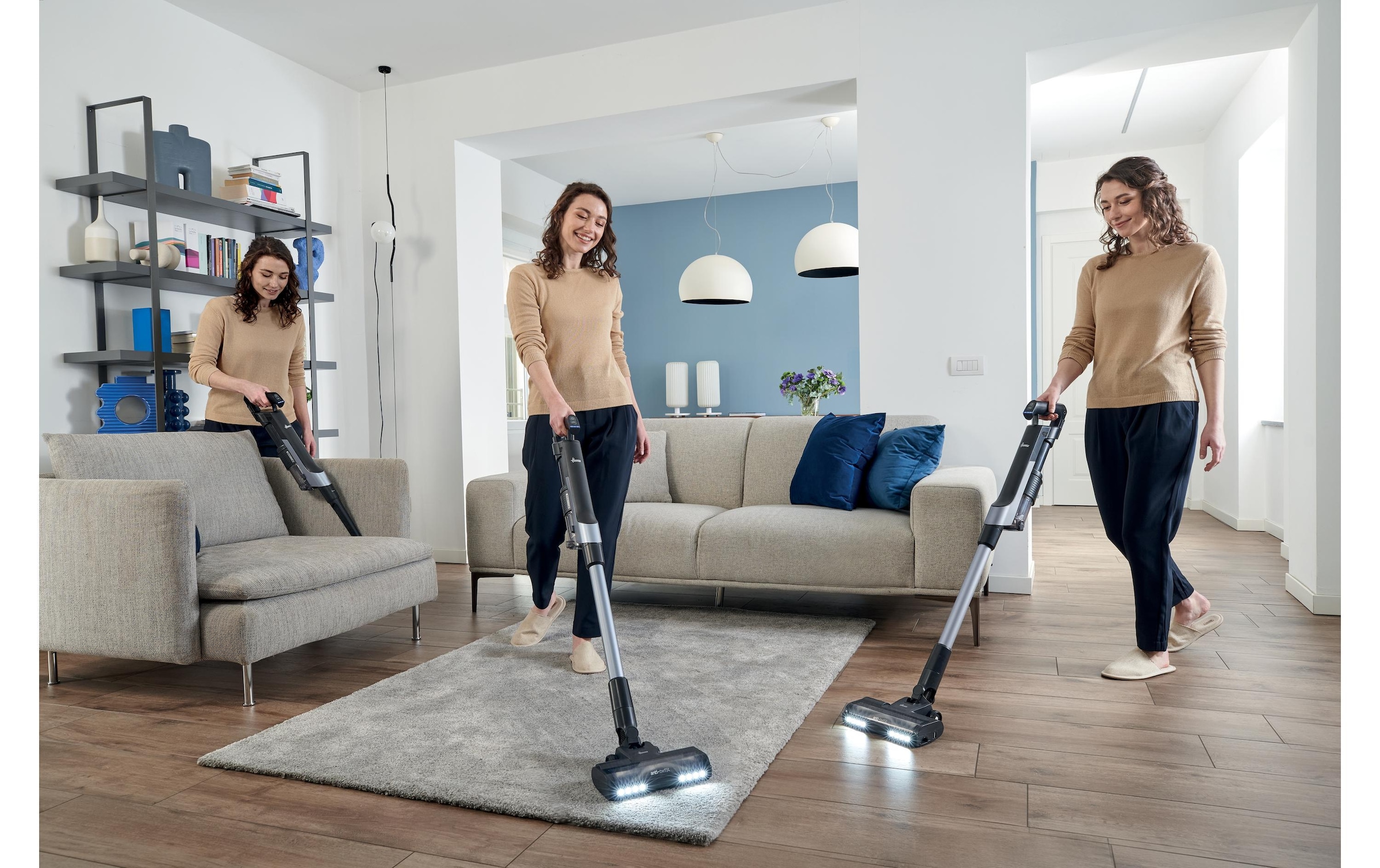 Hoover Aspirateur à main et à manche sans fil »HF210HP 11 Hf2« Ultraleichter Akku-Stabstaubsauger mit Ultra Compact X3-Technologie