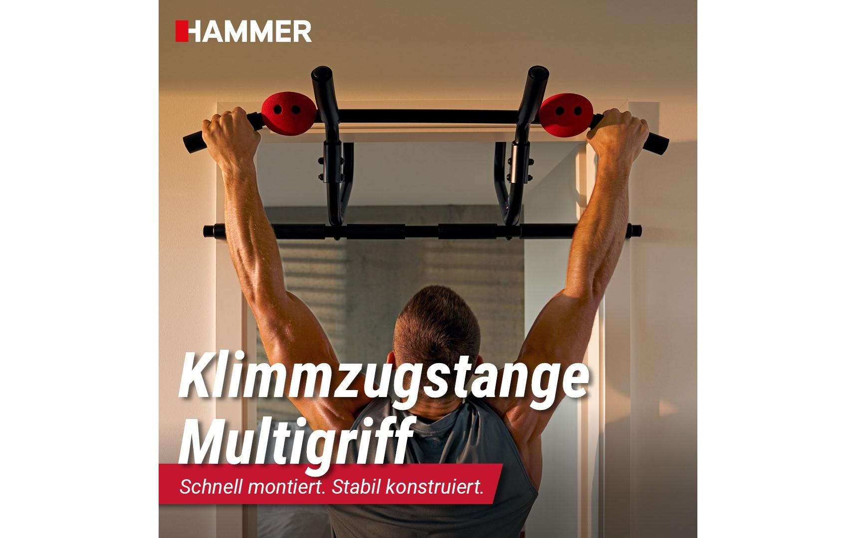Hammer Klimmzugstange »Multigriff, 4 in 1 verstellbar«
