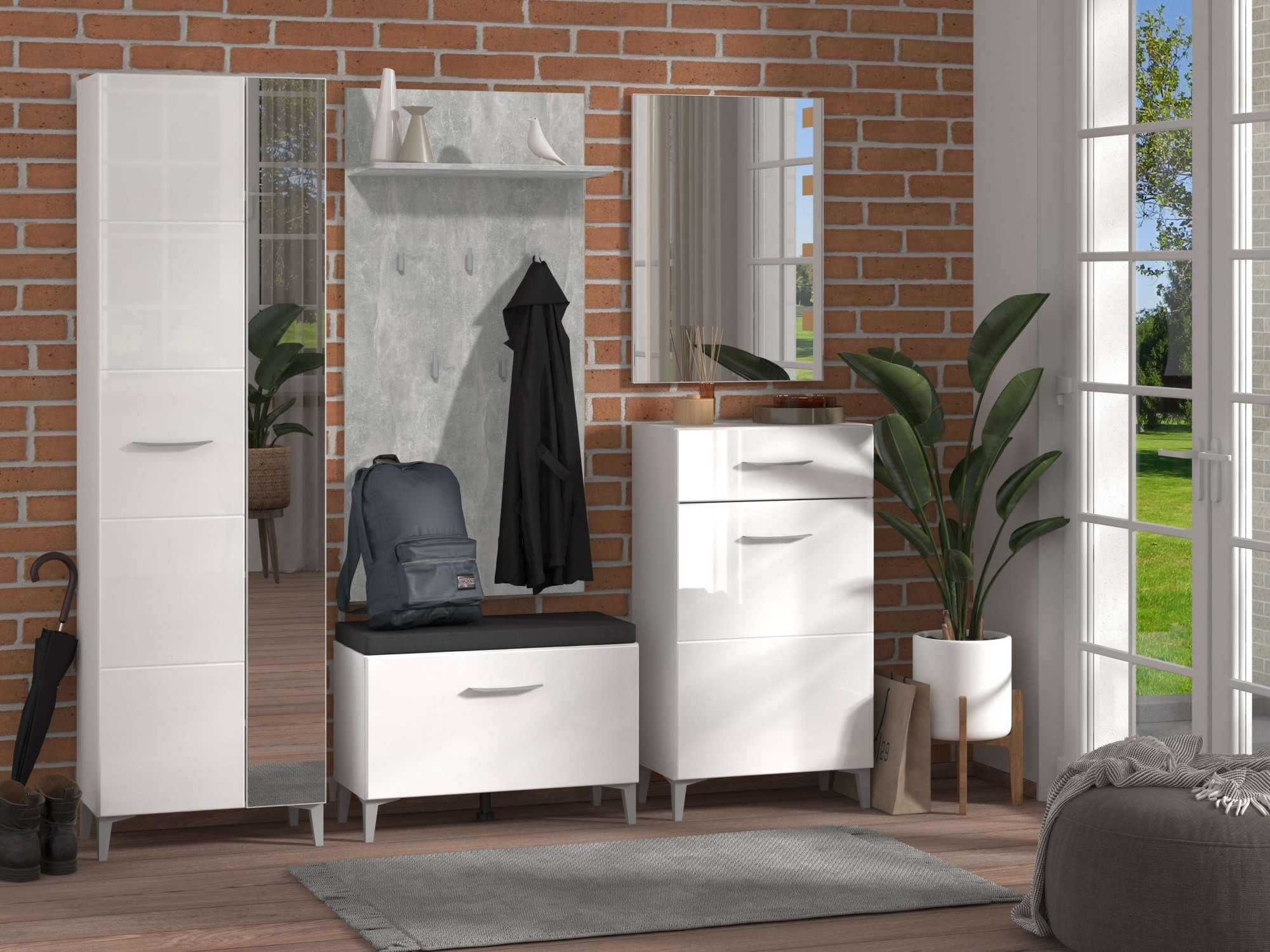 INOSIGN Spiegel »Como, Flurspiegel, Wandspiegel, Ganzkörperspiegel eckig«, Masse (BxH): 60 cm x 80 cm, Hängend, Wand gelehnt