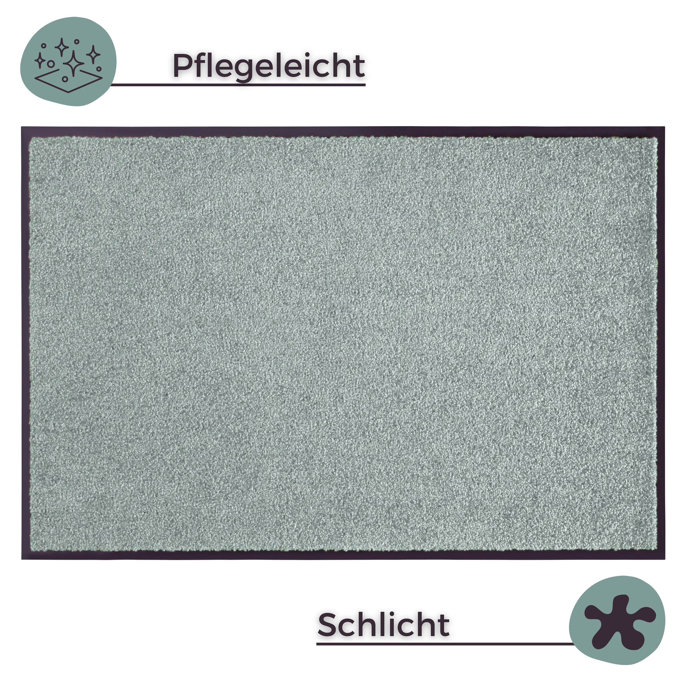 HANSE Home Fussmatte »Wash & Clean« rechteckig 7 mm Höhe Schmutzfangmatte, Türmatte, In- und Outdoor, Teppich, Läufer, waschbar