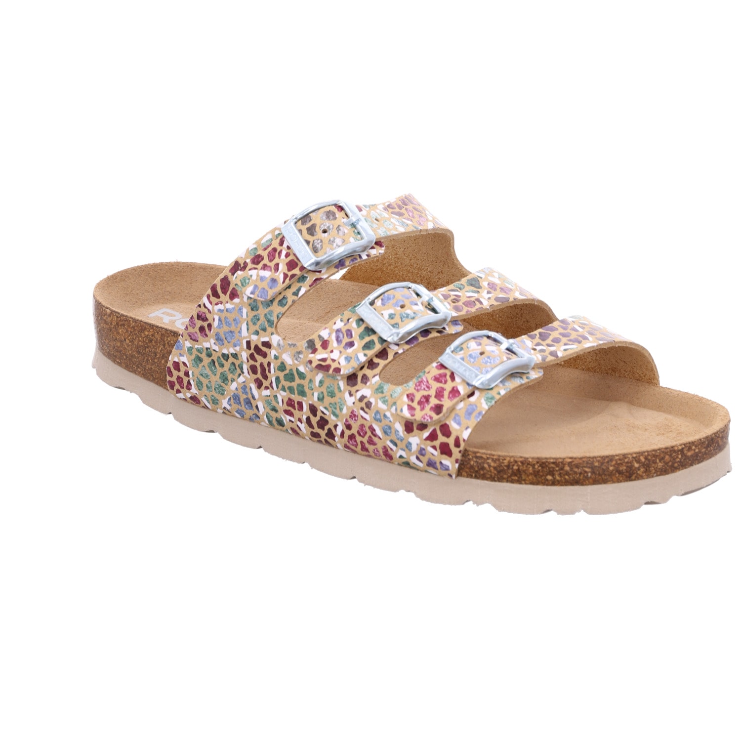 Rohde Pantolette »SUNNYS N°13«  chaussure d'été, mule, chausson avec imprimé coloré, largeur G = large
