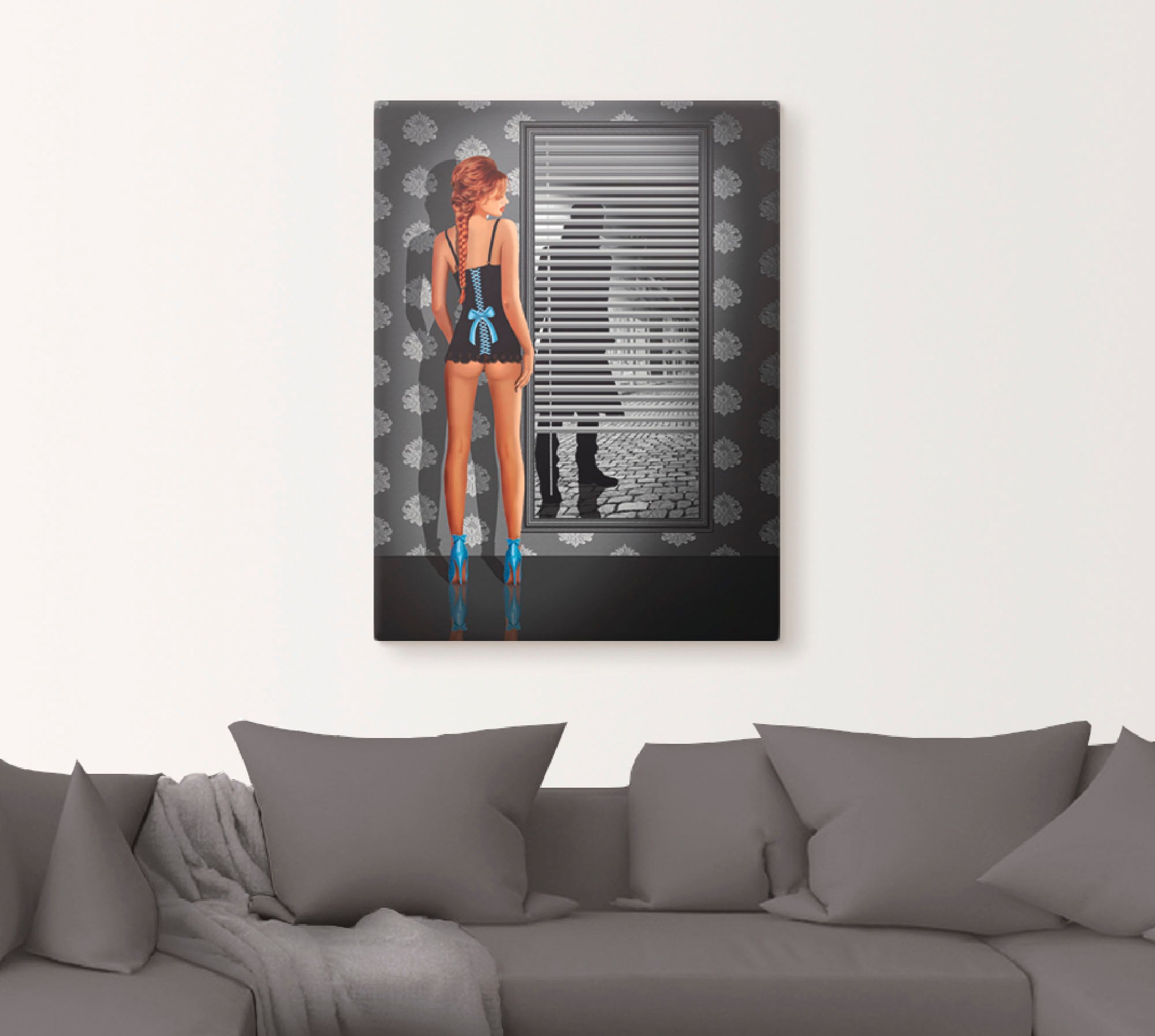 Artland Wandbild »Das Nachtleben«, Frau, (1 St.), als Leinwandbild, Poster in verschied. Grössen