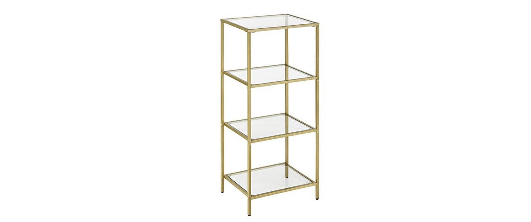 Image of VASAGLE Regal "40 x 30 x 95 cm, Gold"