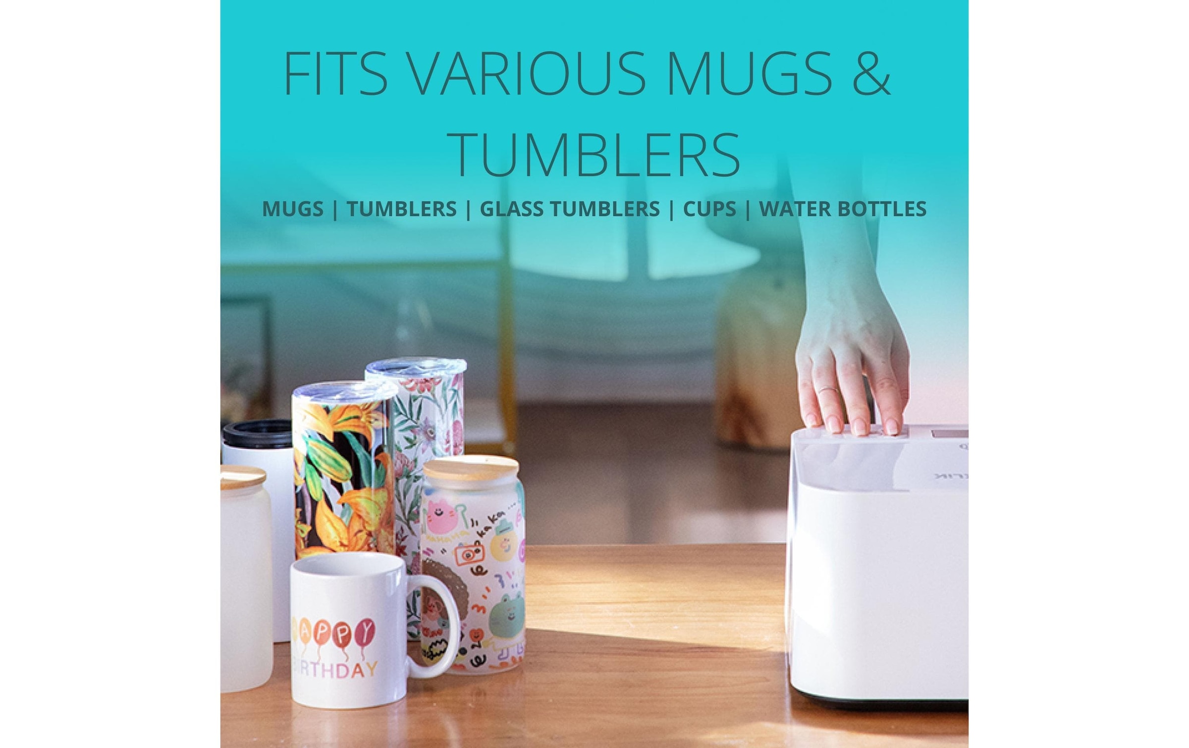 LOKLIK Presse à main »Auto Tumbler« Heizplattengrösse: 32,5 x 27,8 cm