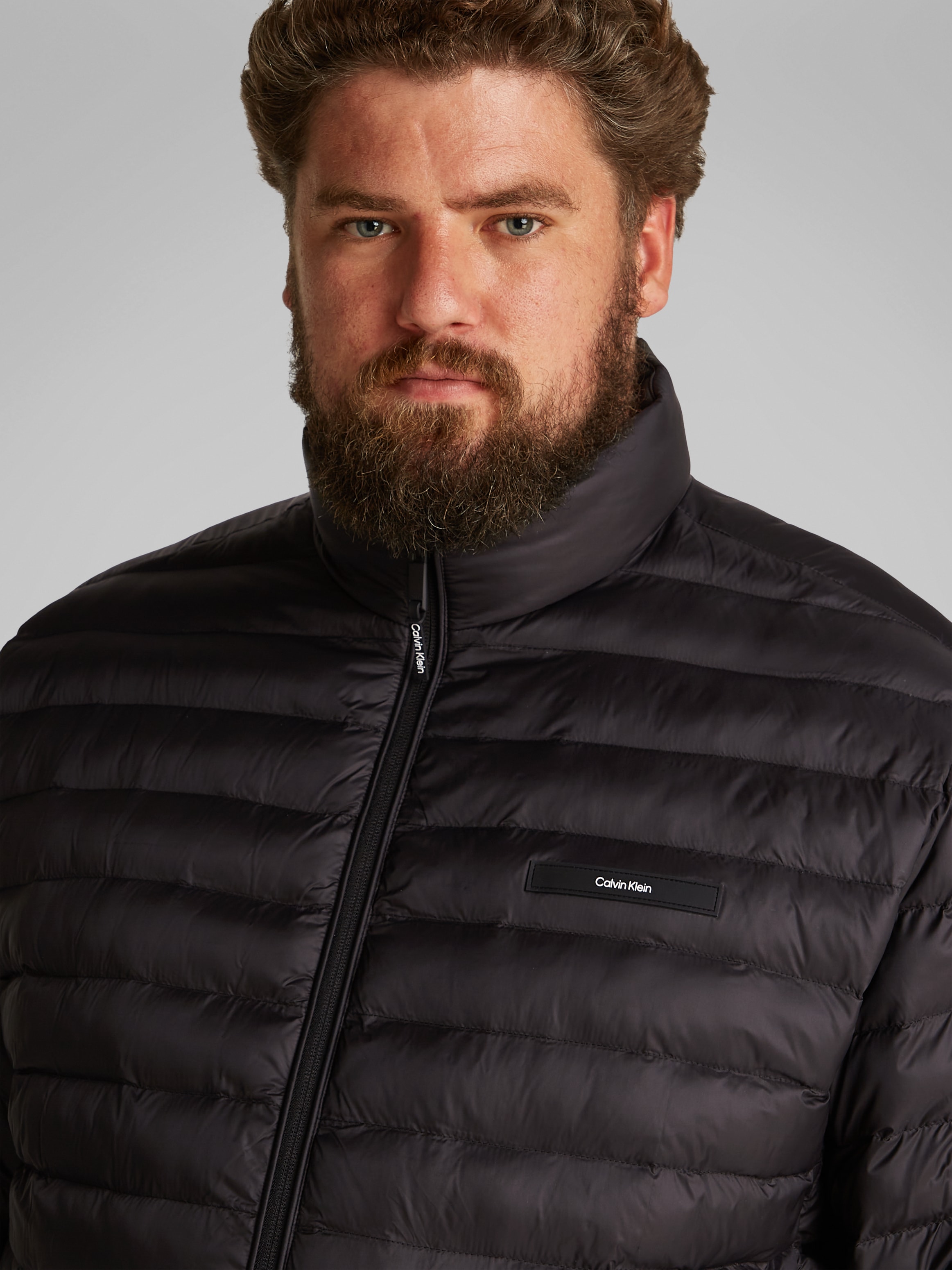Calvin Klein Big&Tall Steppjacke »BT_LW QUILT JACKET«, in Grossen Grössen mit Logopatch