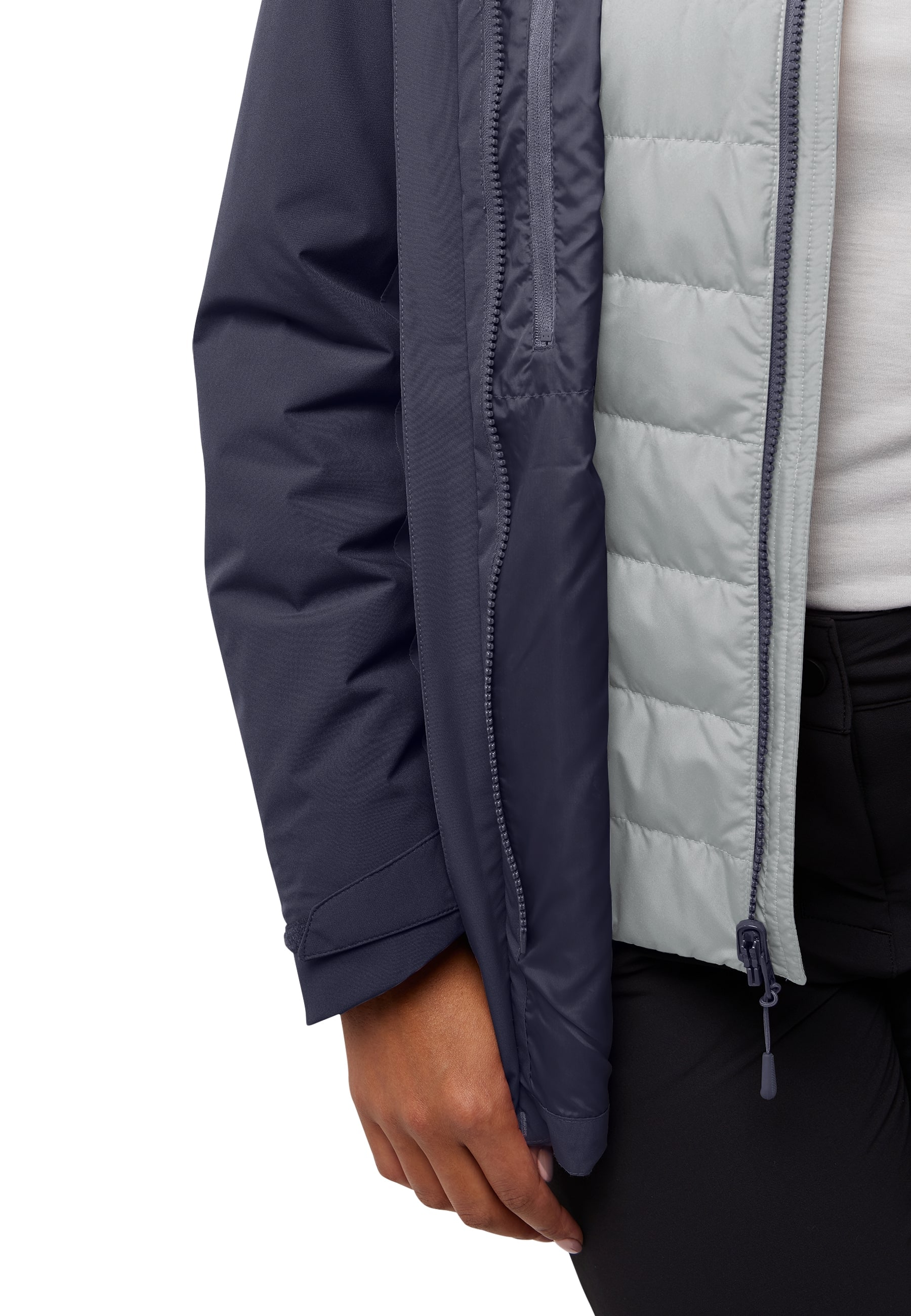 Jack Wolfskin 3-in-1-Funktionsjacke »HUNBERG 3IN1 JKT W«, mit Kapuze