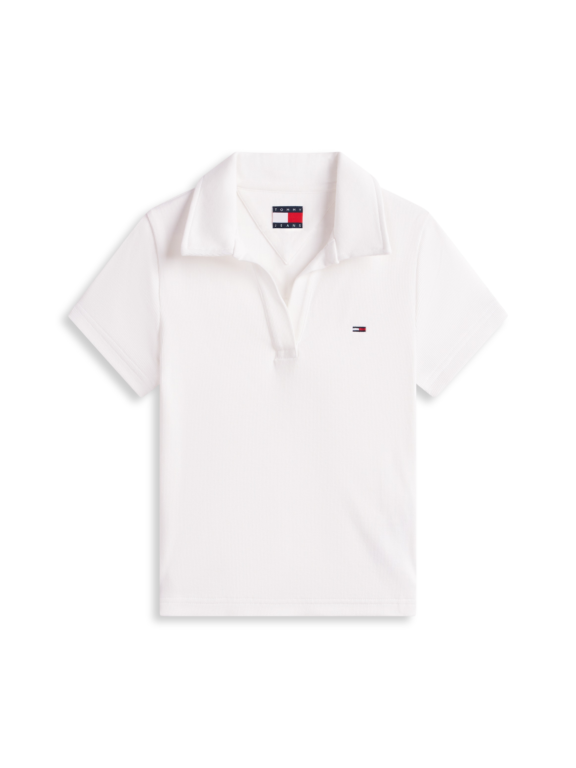 Tommy Jeans Poloshirt »TJW SLIM SH RIB POLO« mit gerippter Struktur