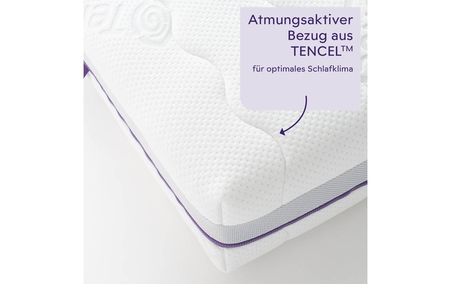Träumeland Komfortschaummatratze »Turin, Naturfaser« 20 cm hoch 1 Stk. tlg. Erwachsenenmatratze mit 7-Zonen-Komfortschnitt