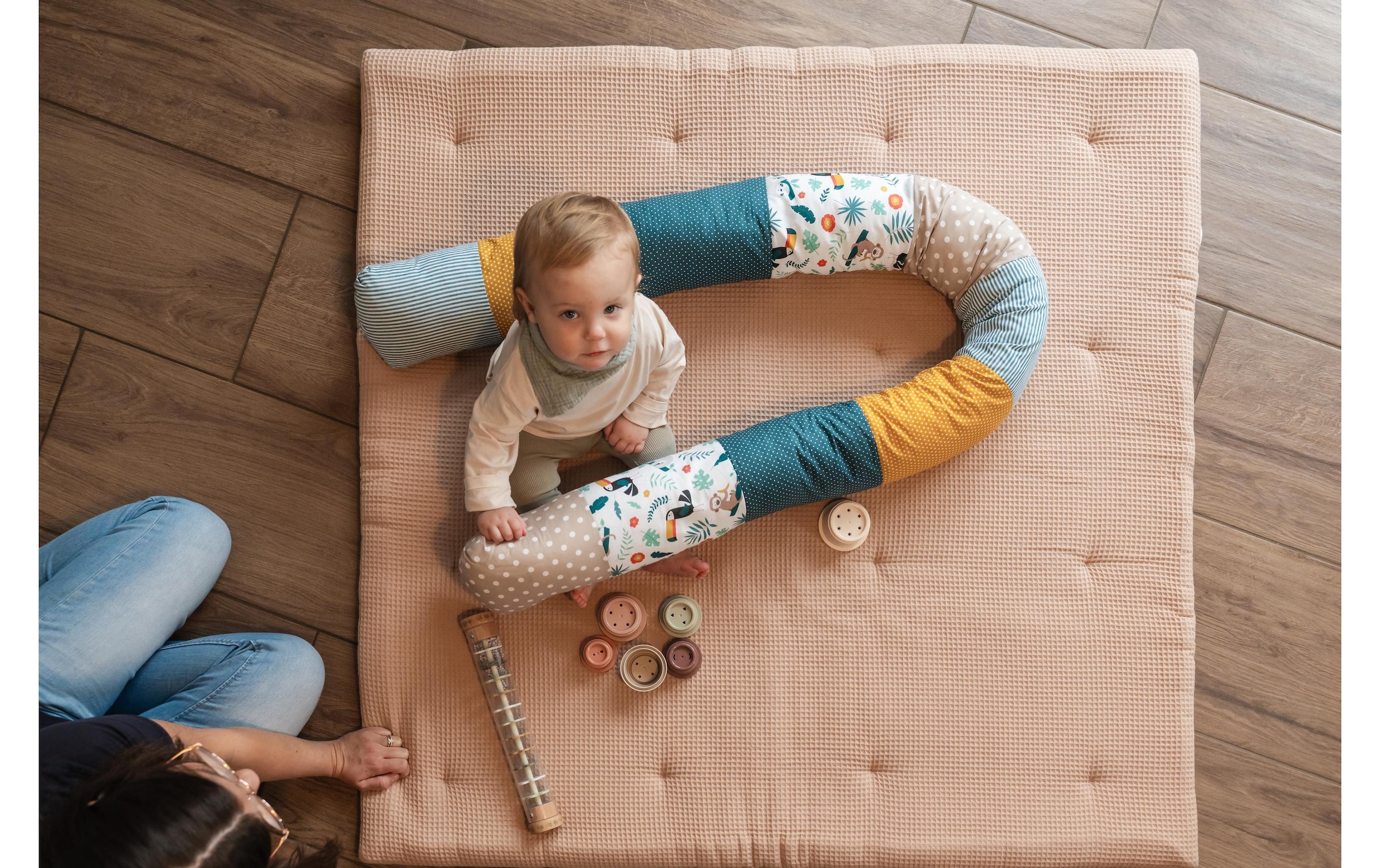 ULLENBOOM ® Bettnestchen »Baby Bettschlange Dschungel 300 cm«