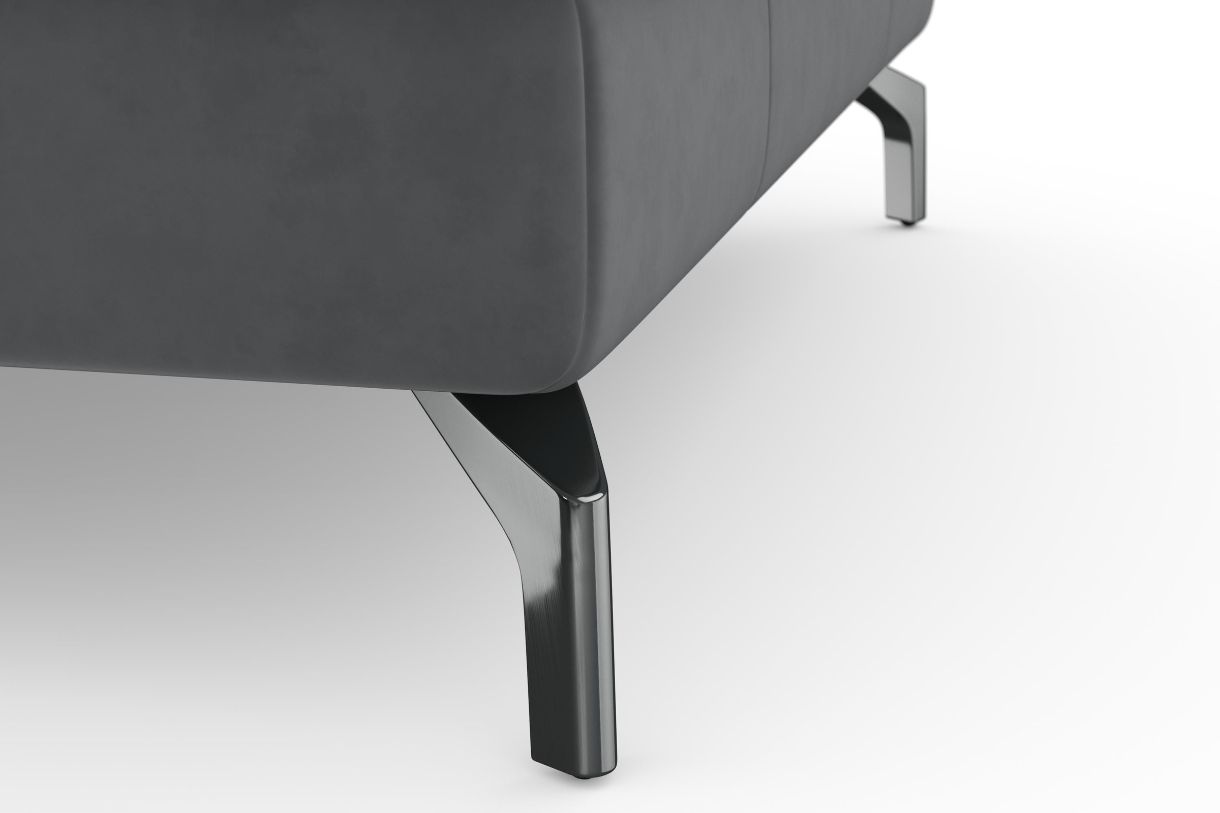 sit&more Ecksofa »Bendigo L-Form« inklusive Sitztiefenverstellung, Bodenfreiheit 12 cm, in 2 Fussfarben