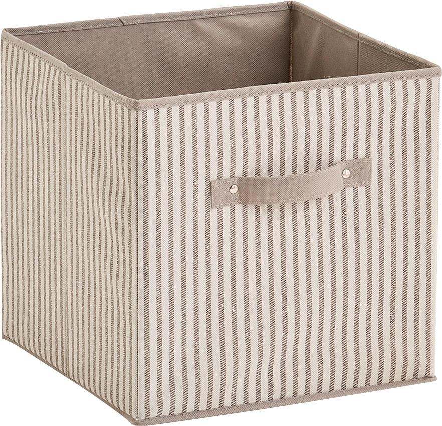 Zeller Present Aufbewahrungsbox »Stripes«, faltbar, Vlies, beige