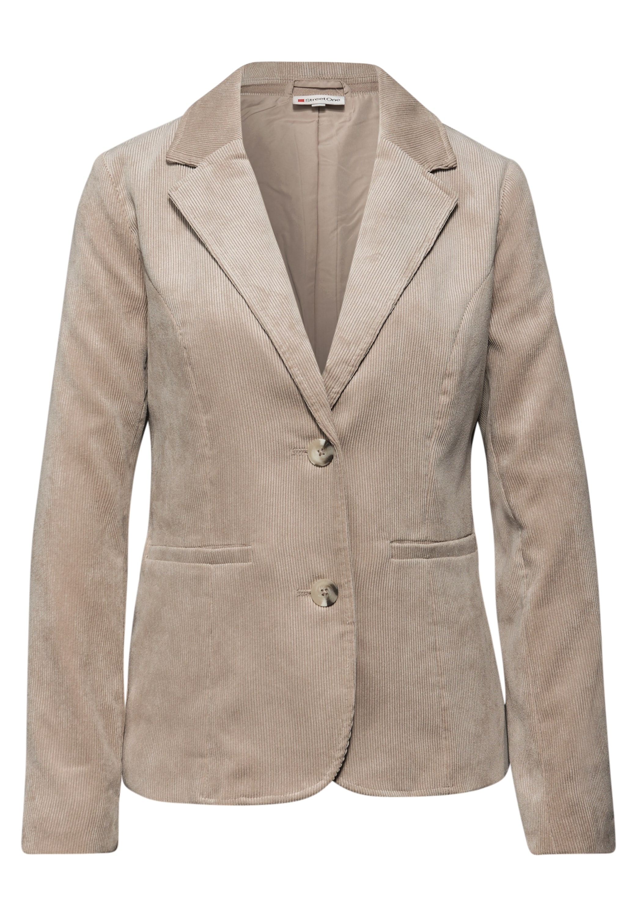 STREET ONE Kurzblazer, mit Reverskragen und aus Cord