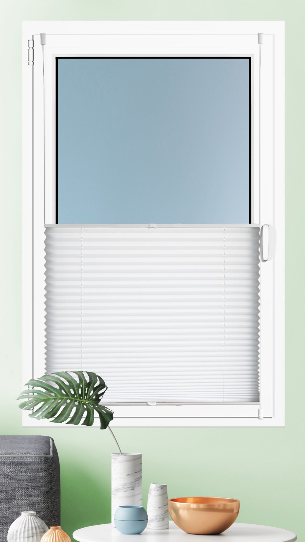 Image of Kutti Plissee »Brisa«, Lichtschutz, ohne Bohren, verspannt, Lichtschutz bei Ackermann Versand Schweiz