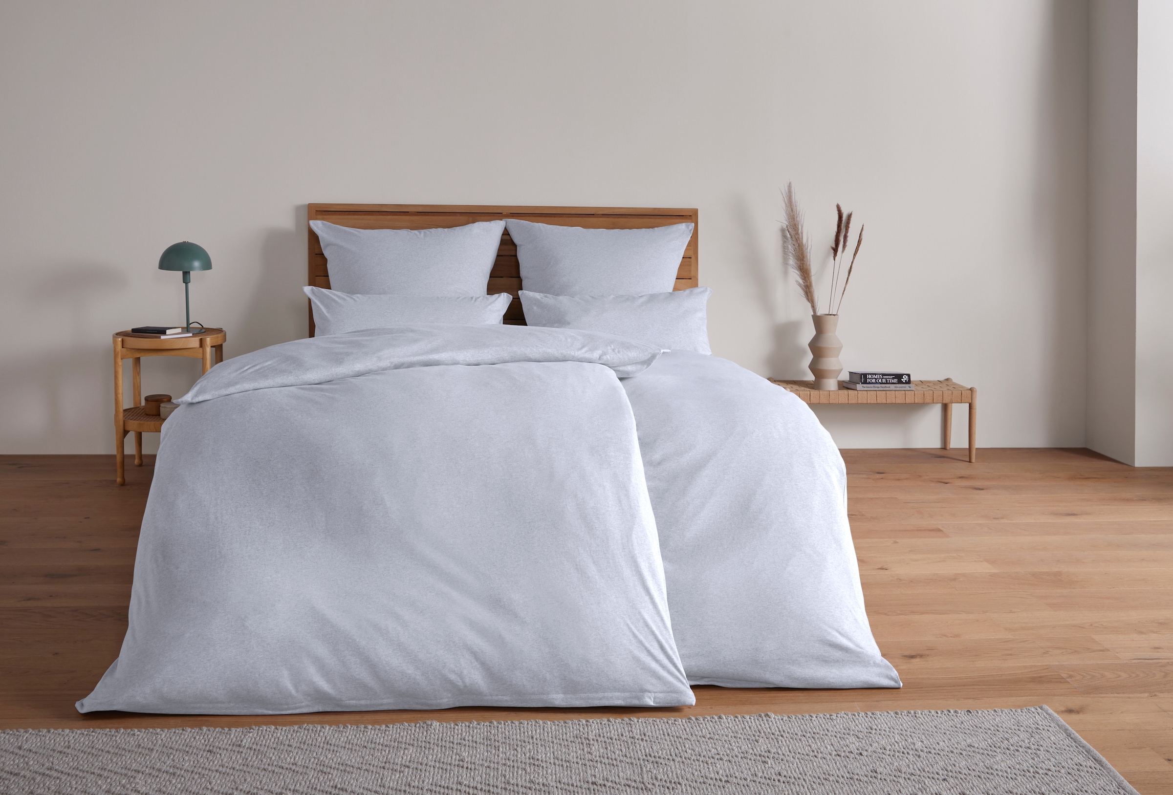 my home Linge de lit »Valje« 2 cuis tlg. NEUHEIT: ab Grösse 135x200 cm, Jersey Qualität in Melange-Optik