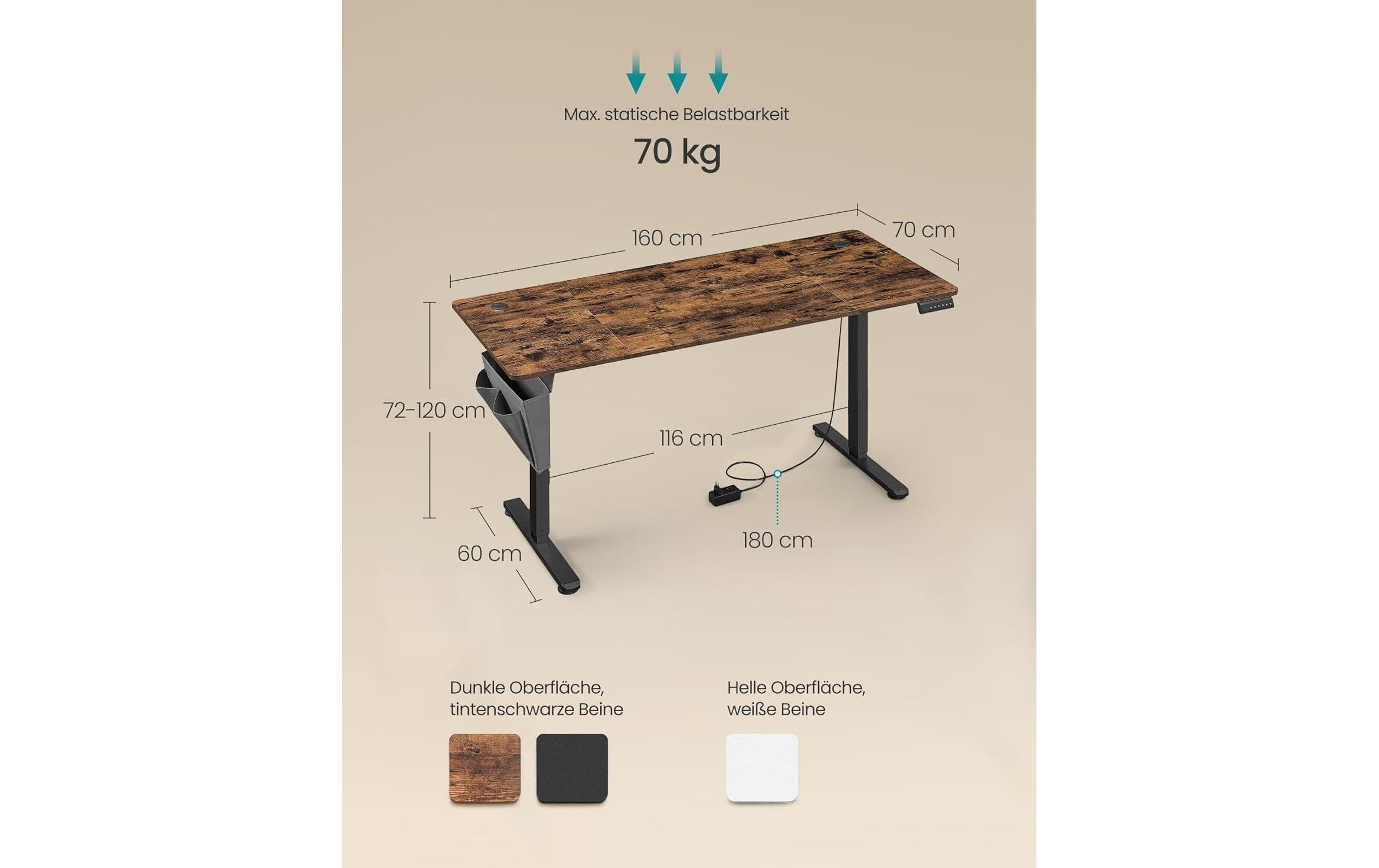 SONGMICS Schreibtisch »160 x 70 cm«