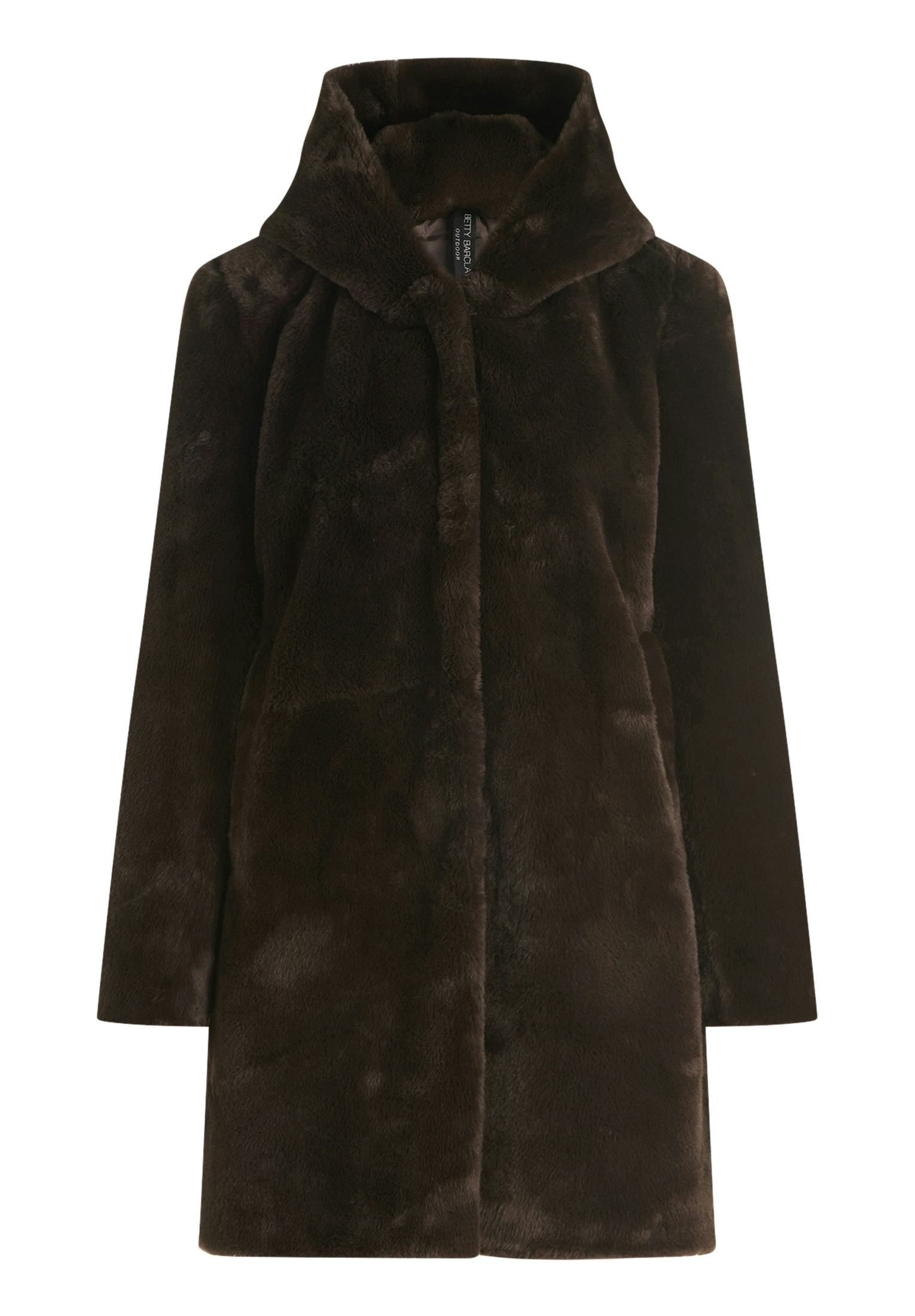 Betty Barclay Plüschjacke mit Kapuze mit Kapuze
