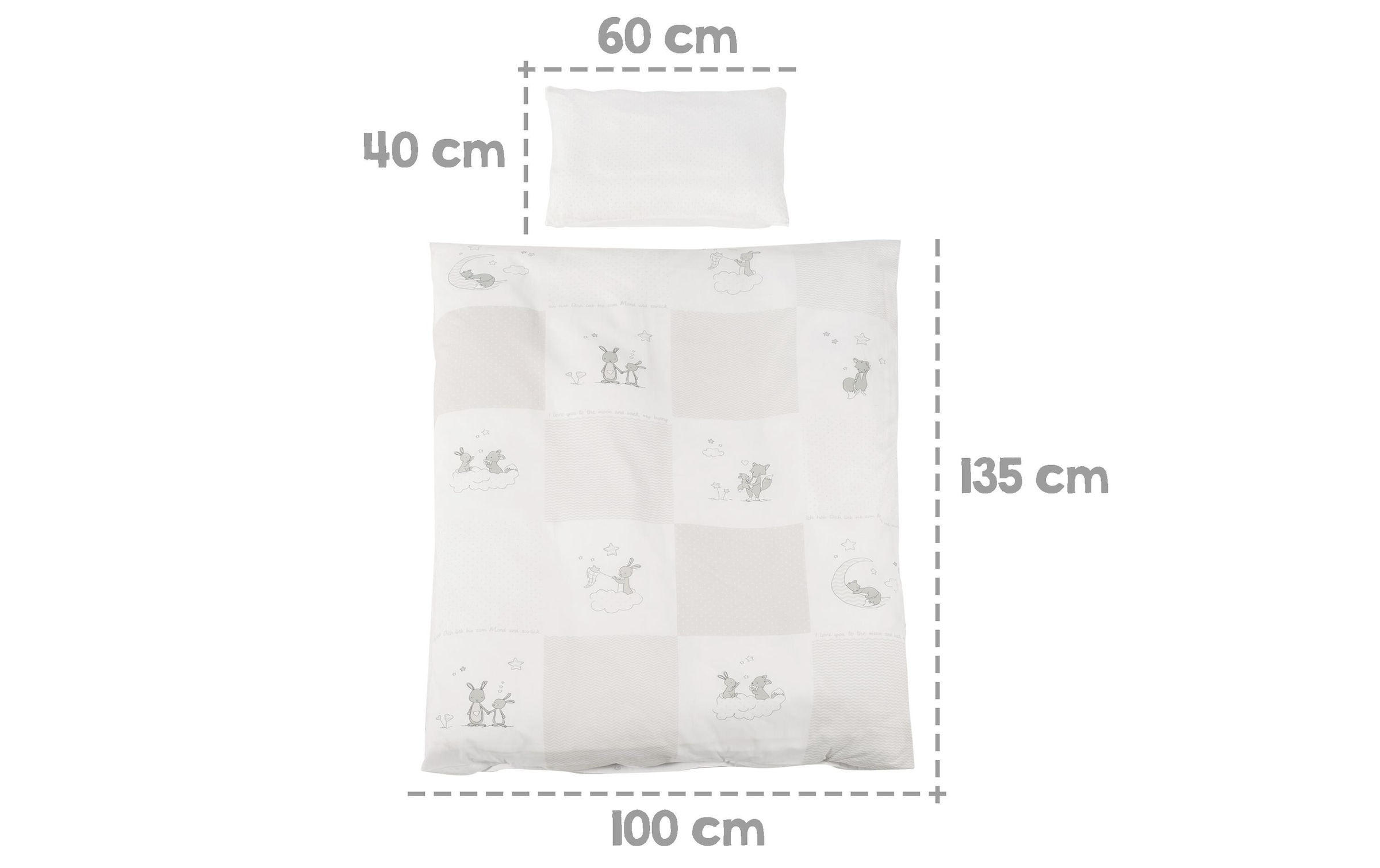 roba® Babybett »Komplett-Set Fox&Bunny 70x140 cm«