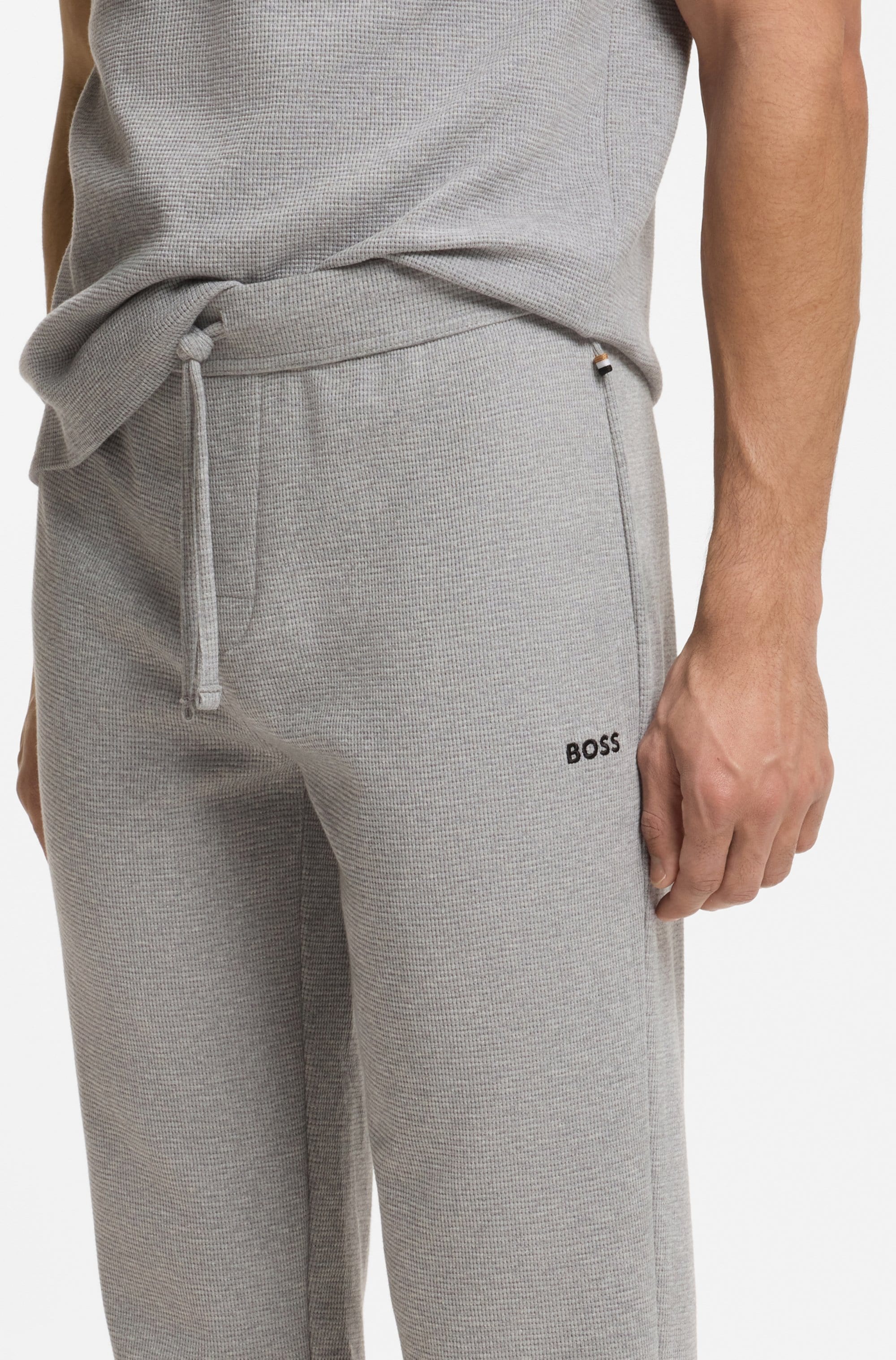 BOSS Pantalon de pyjama »Waffle Pants Cuf«