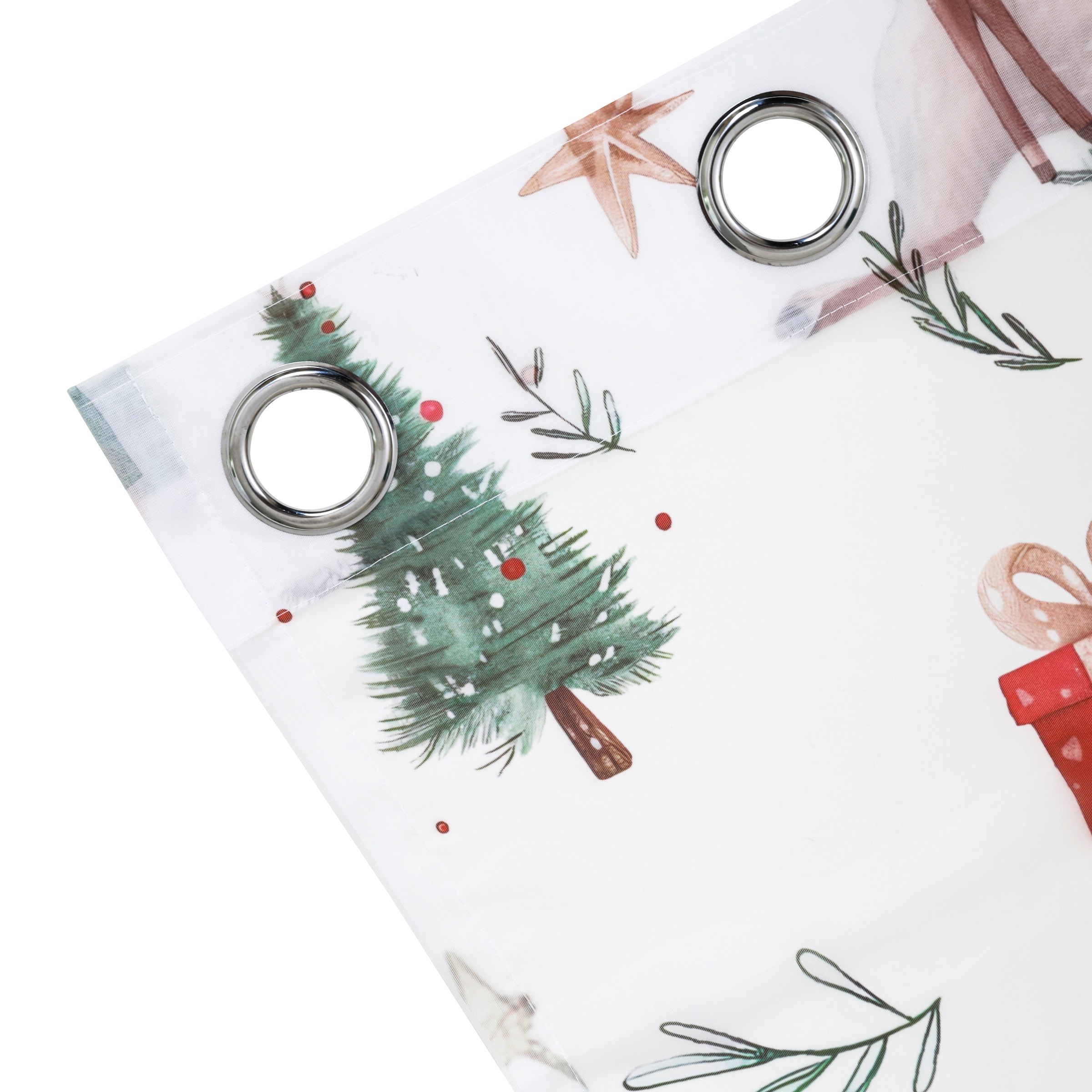 my home Gardine »Olwyn« Ösen 1 Stk. tlg. weihnachtlich