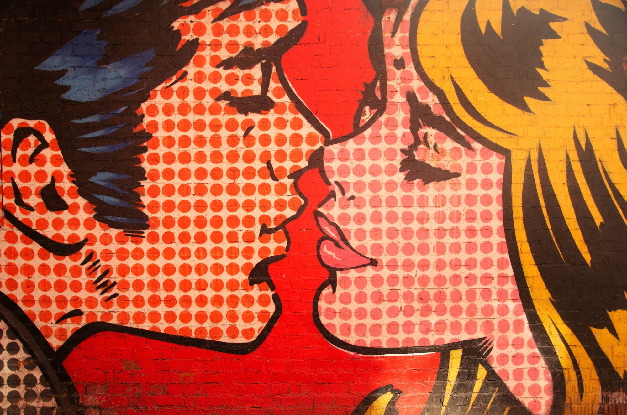 Image of Papermoon Fototapete "POP ART GRAFFITI-MAUER KUNST FANTASIE MUSTER STRUKTUR"