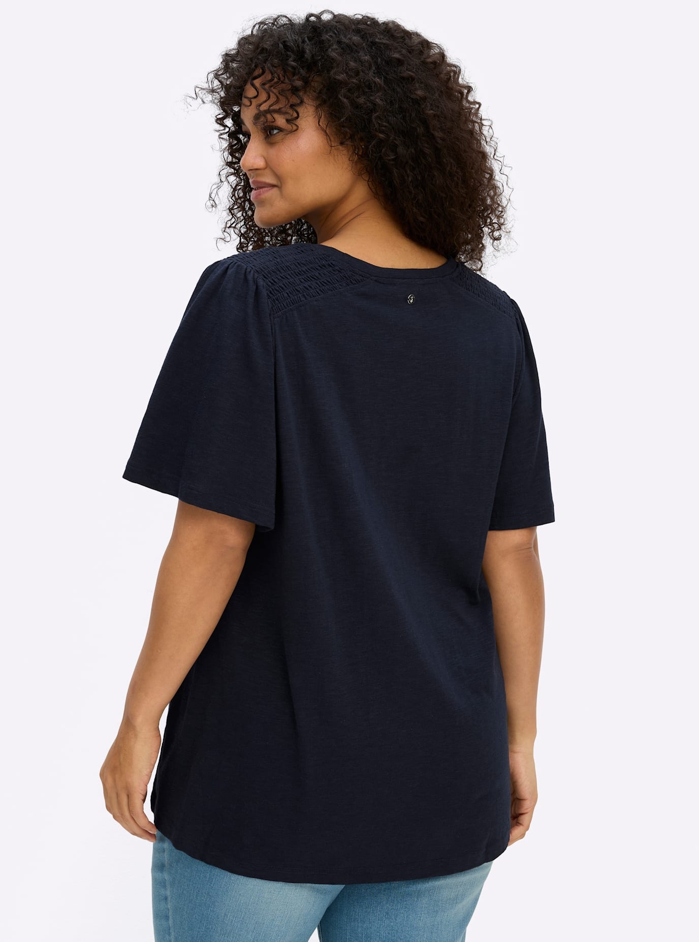 Sheego T-shirt »Halbarmshirt« 1