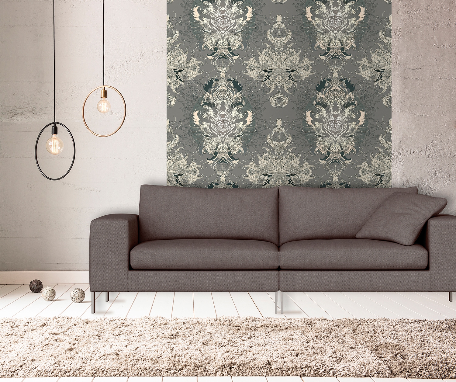 queence Vinyltapete »Gabriella« glatt 90x250cm, selbstklebend, kinderleichte Anbringung, , Sticker