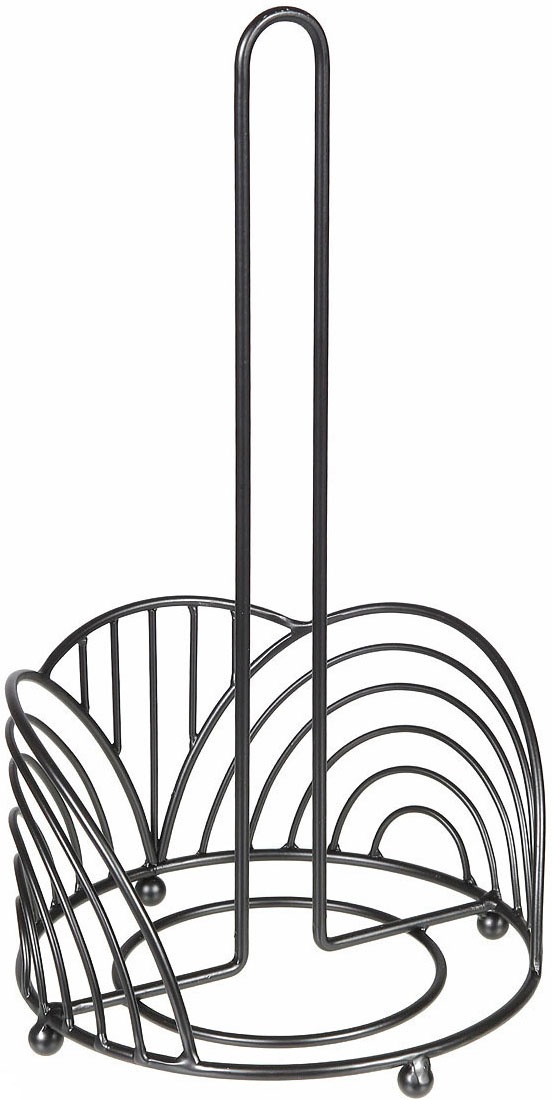 Image of Ambiente Haus Küchenrollenhalter "Küchenrollenständer in schwarz (H) 35cm" Papiertuchhalter