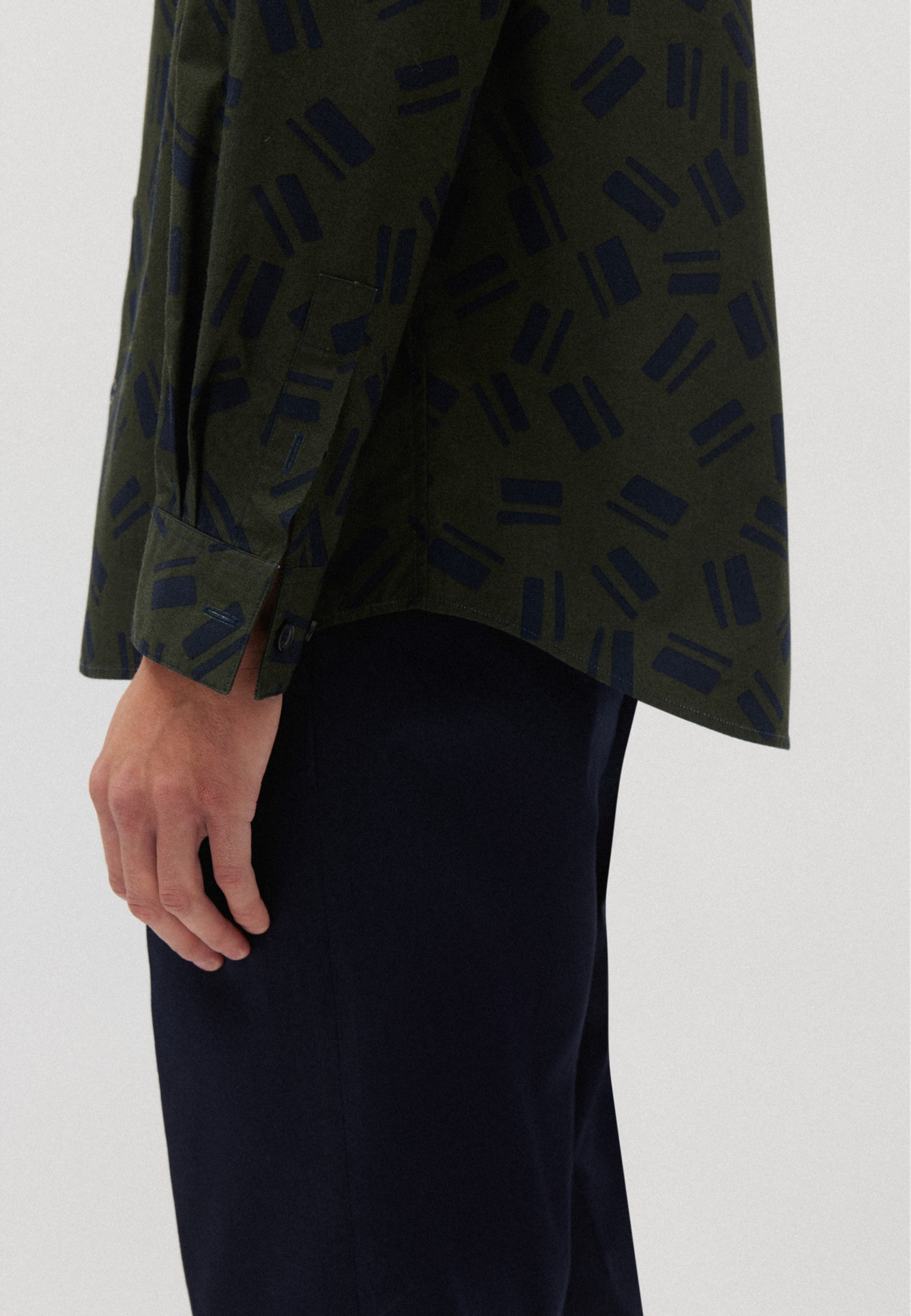 studio seidensticker Businesshemd »Studio« Regular Langarm Kentkragen Druck