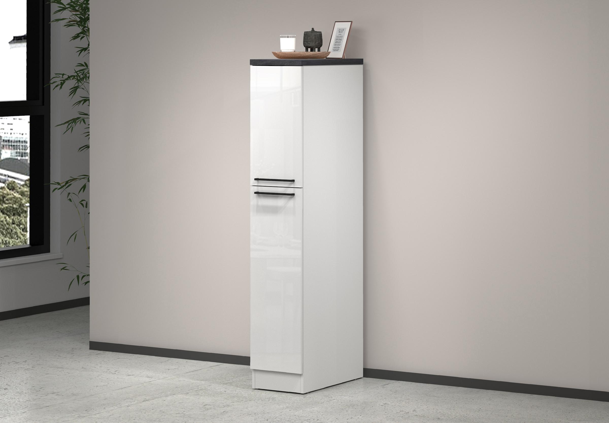KOCHSTATION Armoire à pharmacie »KS-Sole« Largeur 30 cm, 2 tiroirs,