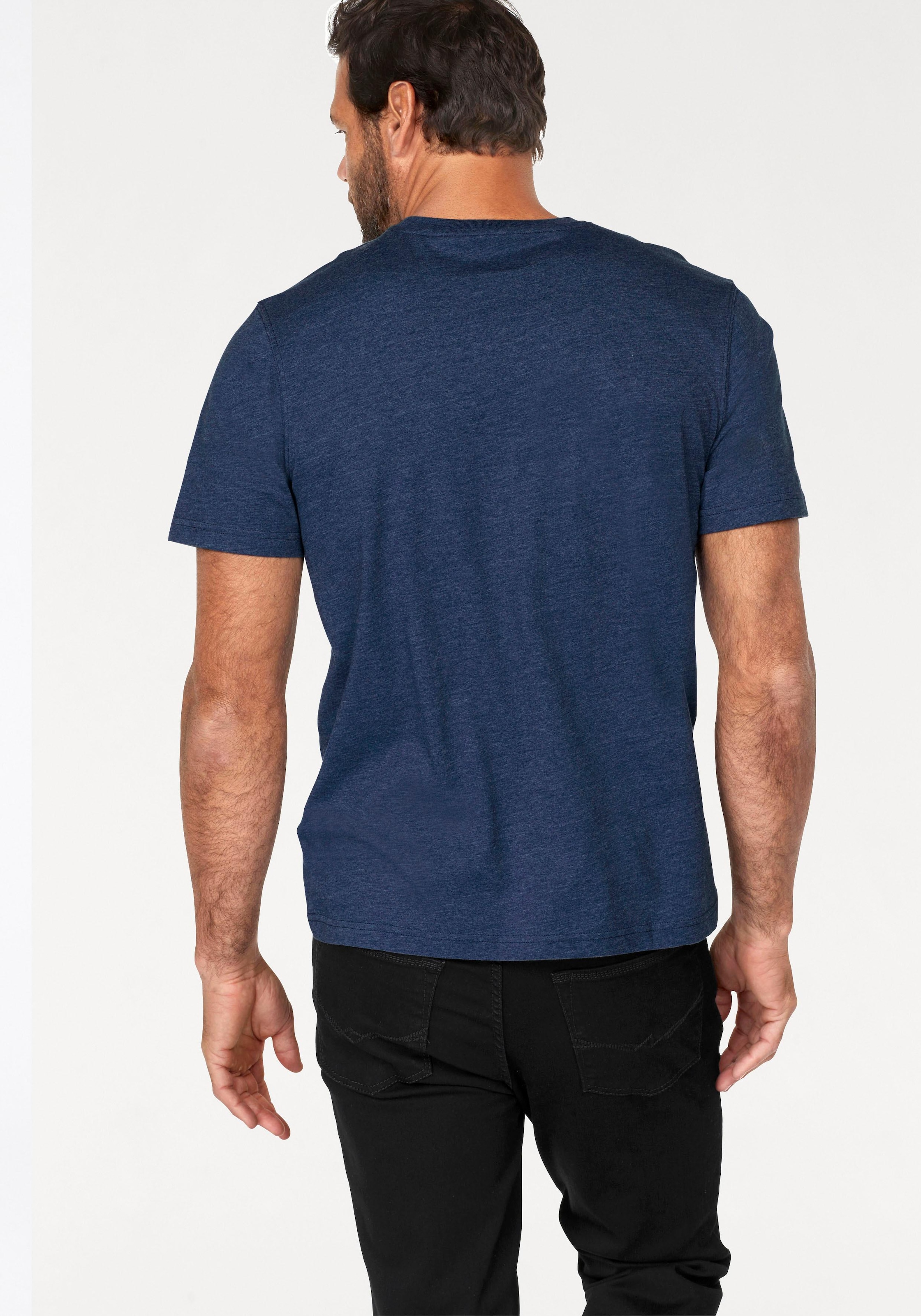 Man's World T-Shirt, (Packung, 2 tlg., 2er-Pack), perfekt auch als Unterzieh T-shirt