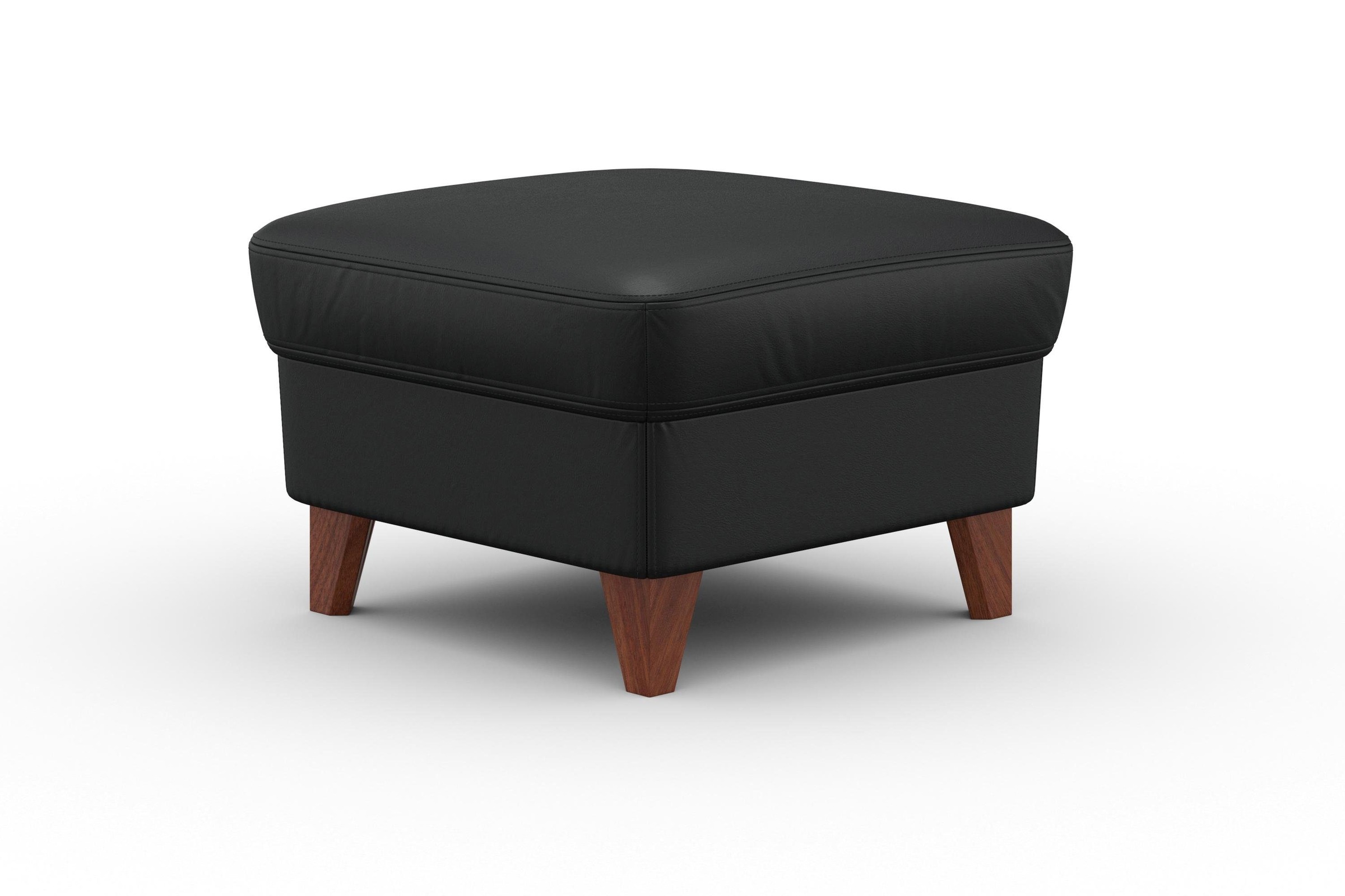 Image of machalke® Hocker »amadeo«, Lederhocker mit wengefarbenen Beinen bei Ackermann Versand Schweiz